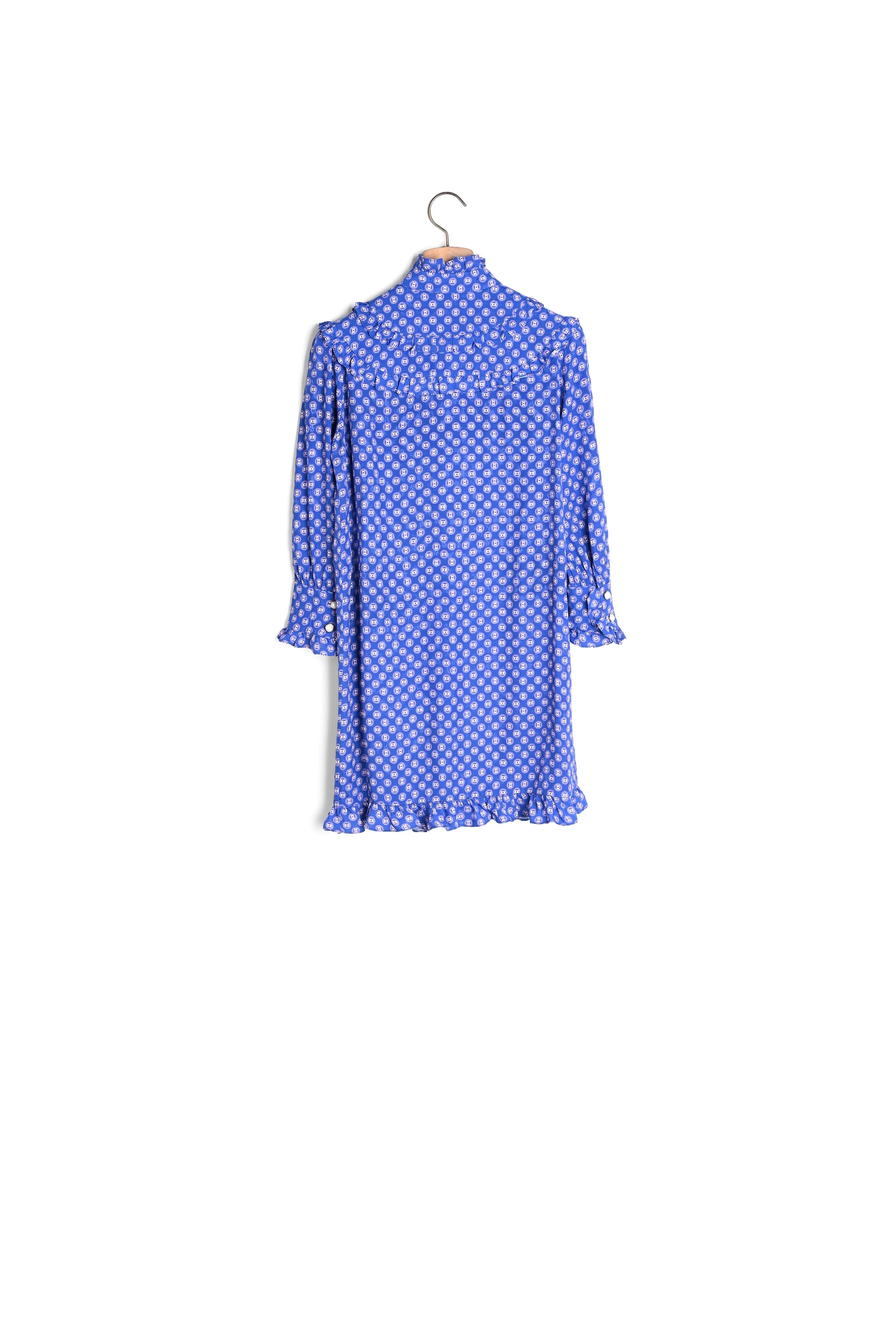 Robe courte imprimée à manches longues Sandro seconde main