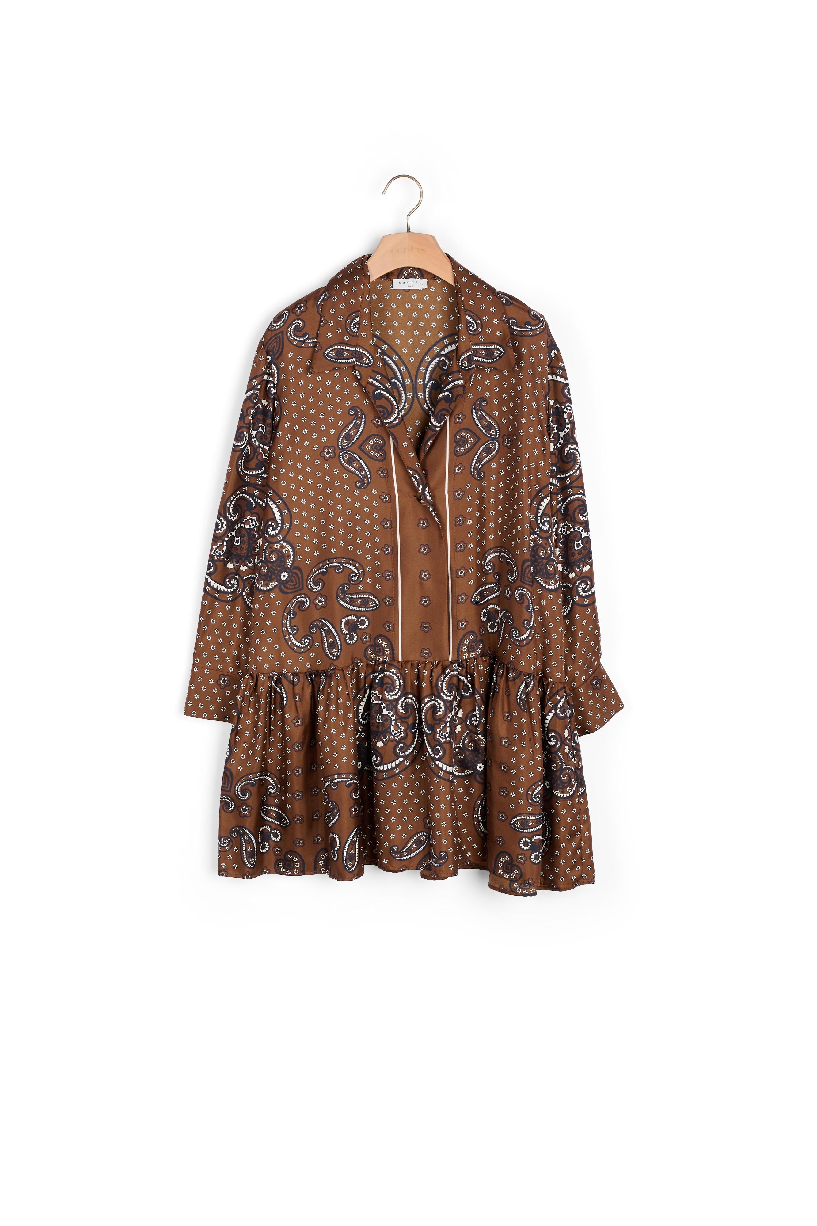 Robe Marron Foncé Sandro seconde main