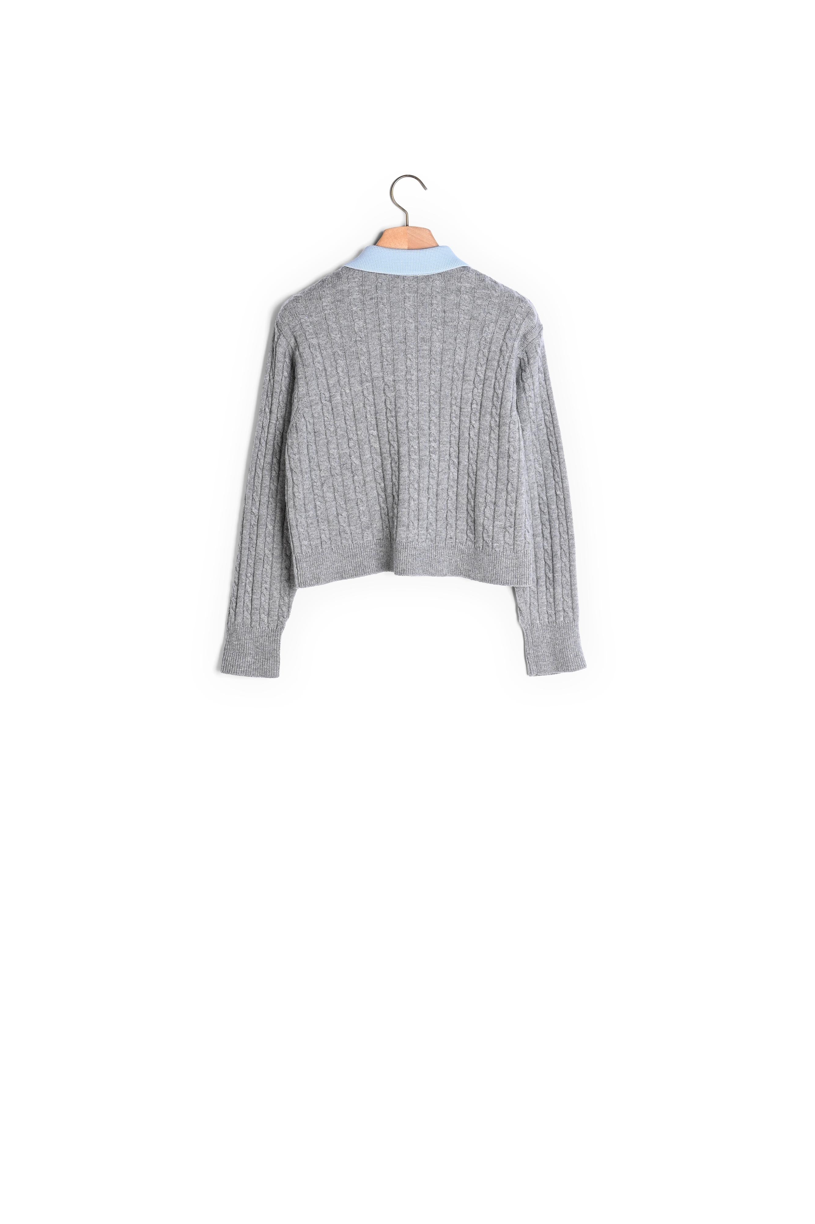 Pull court en Maille torsadée Sandro seconde main