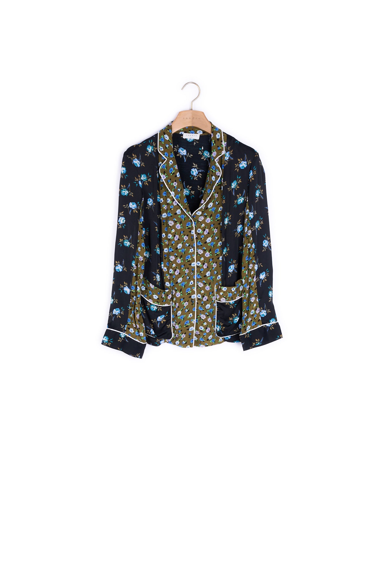 Chemise fluide esprit pyjama Sandro seconde main