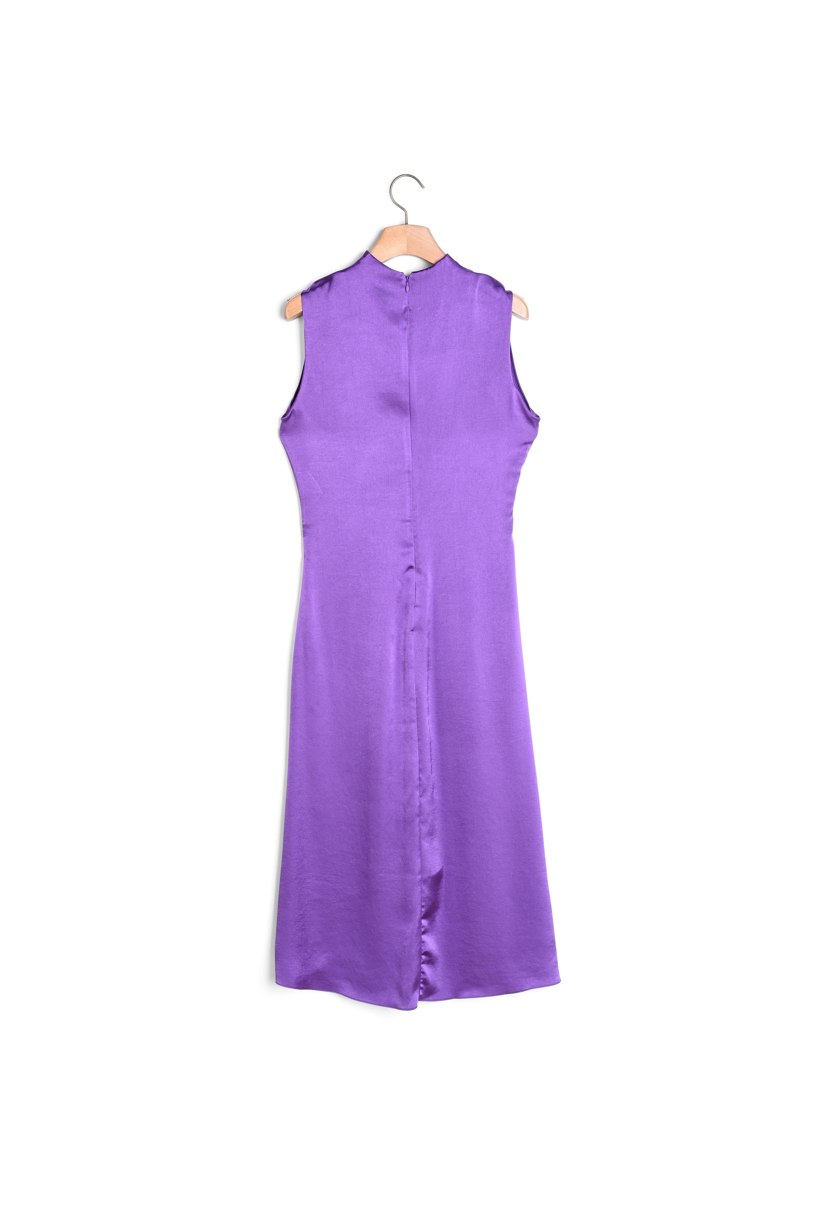 Robe mi-longue satinée Sandro seconde main