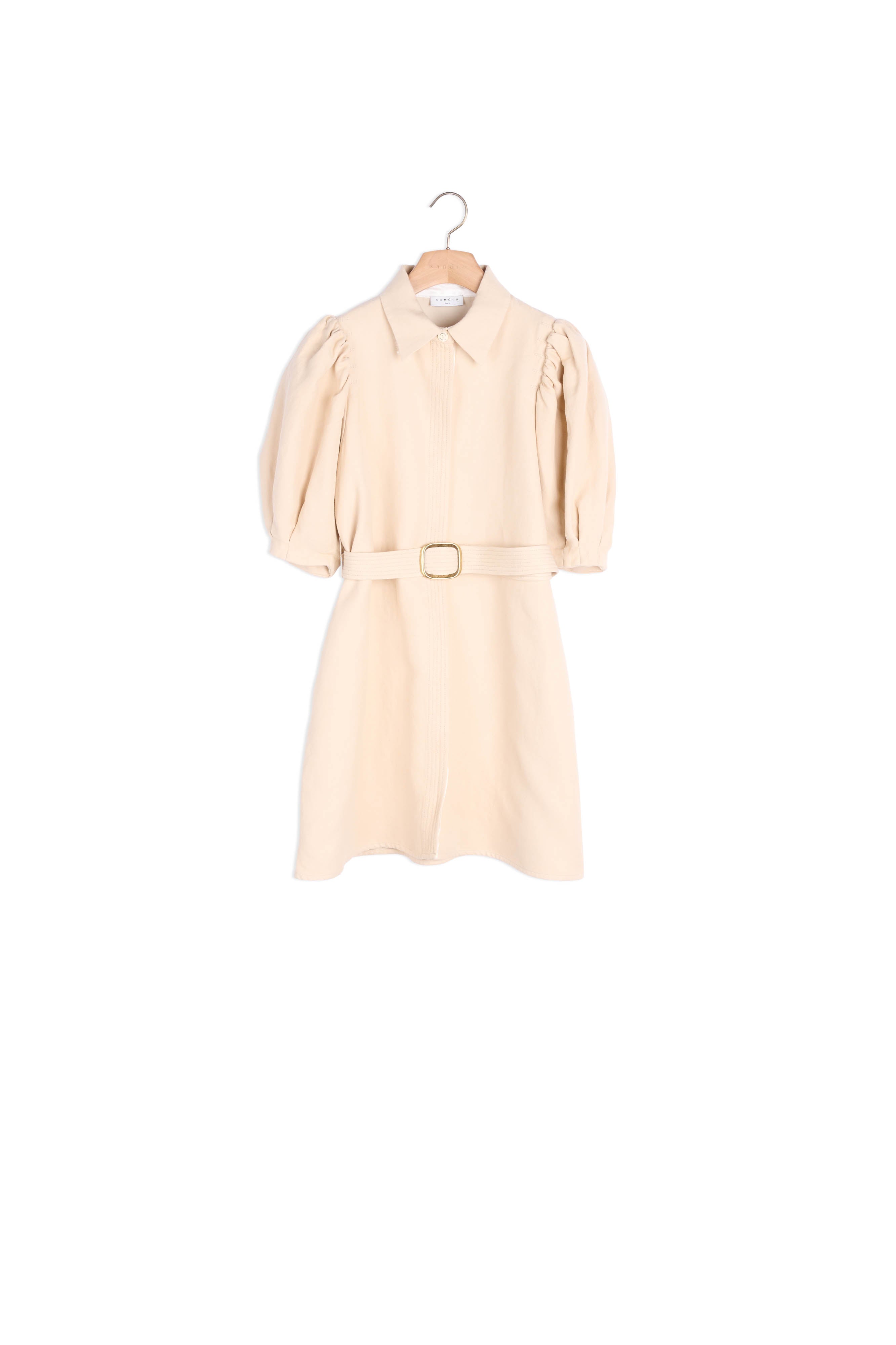 Robe Manteau en coton et lin Sandro seconde main