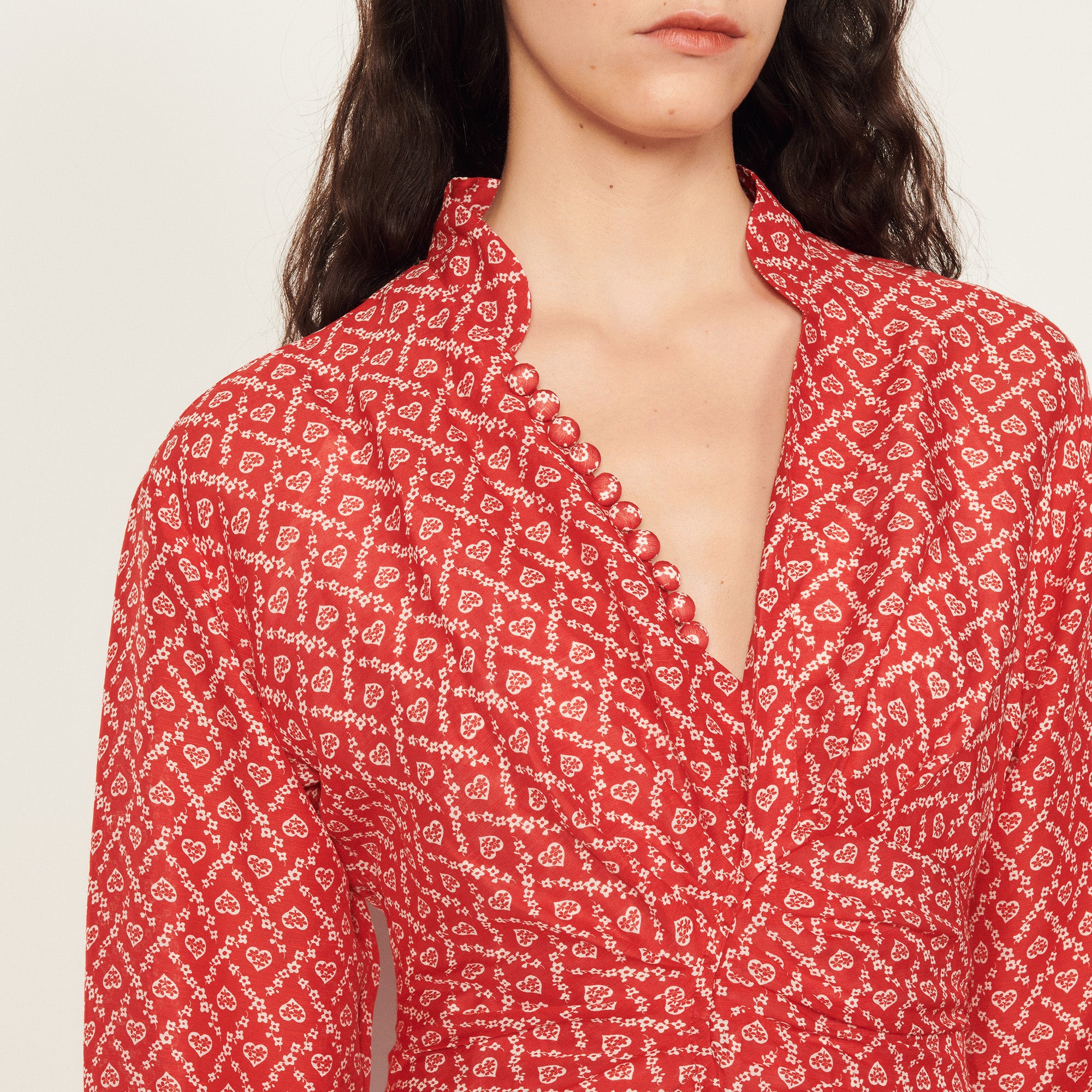 Robe longue imprimée Sandro seconde main