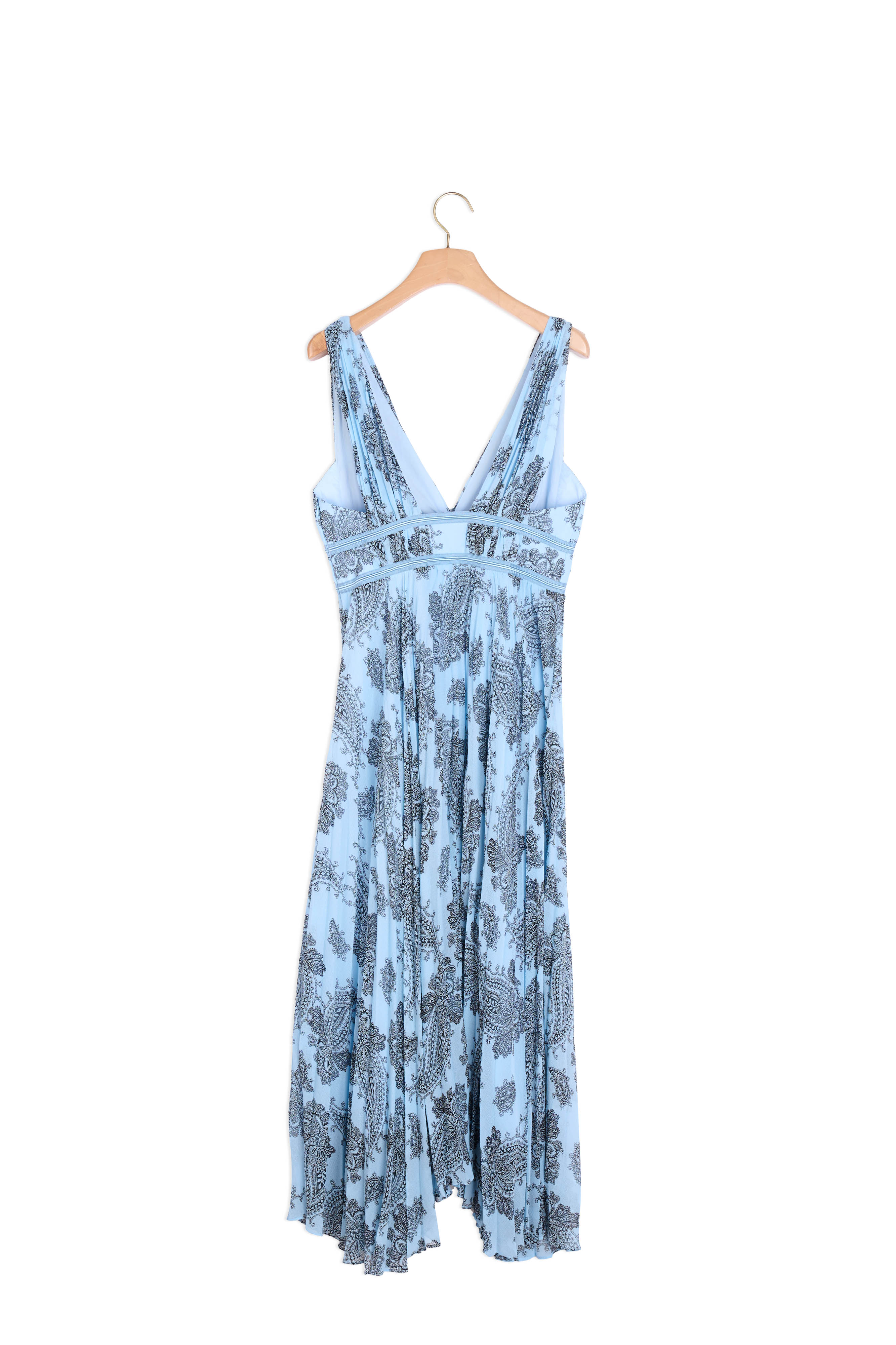 Robe longue en mousseline imprimée Sandro seconde main