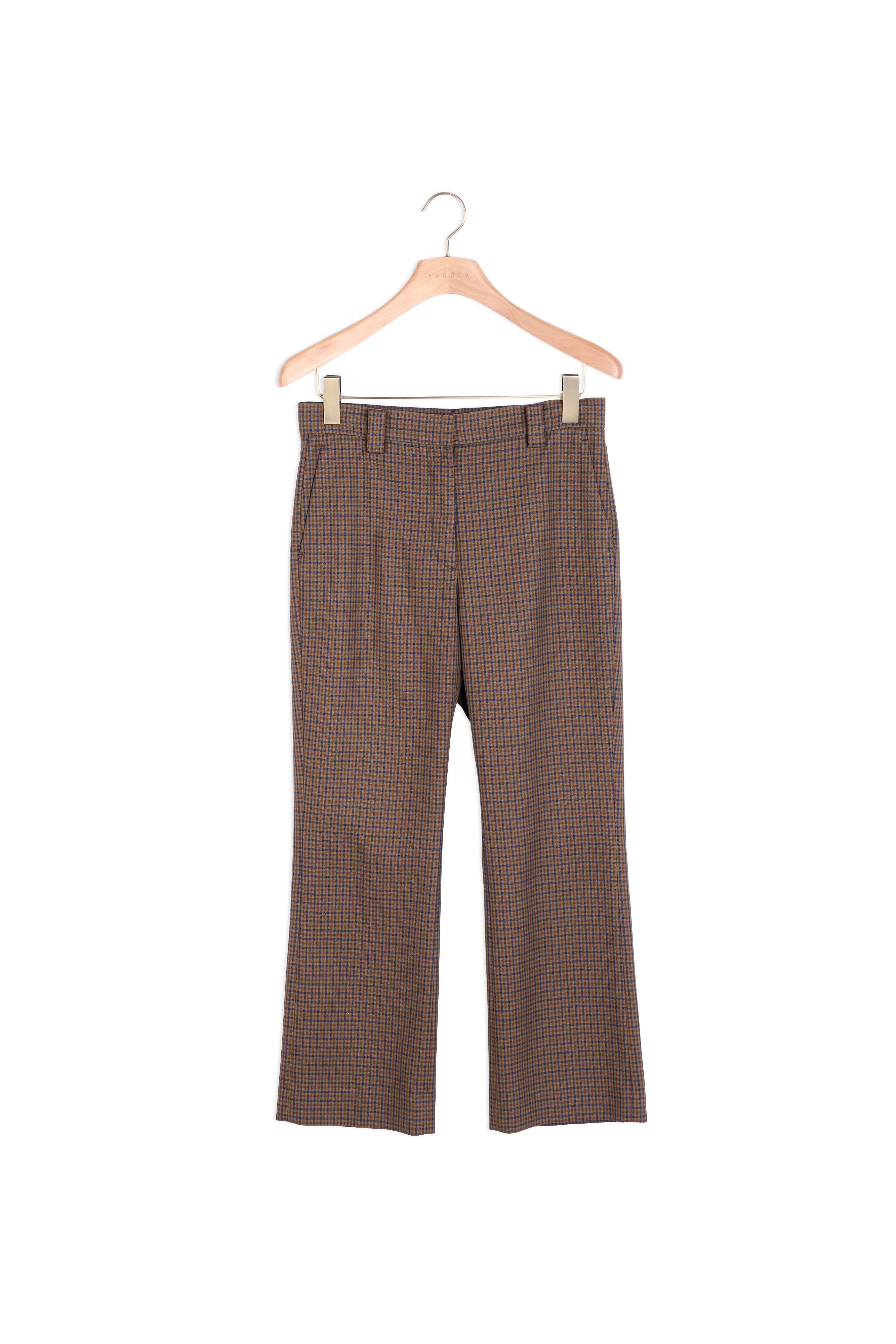 Pantalon à carreaux Sandro seconde main