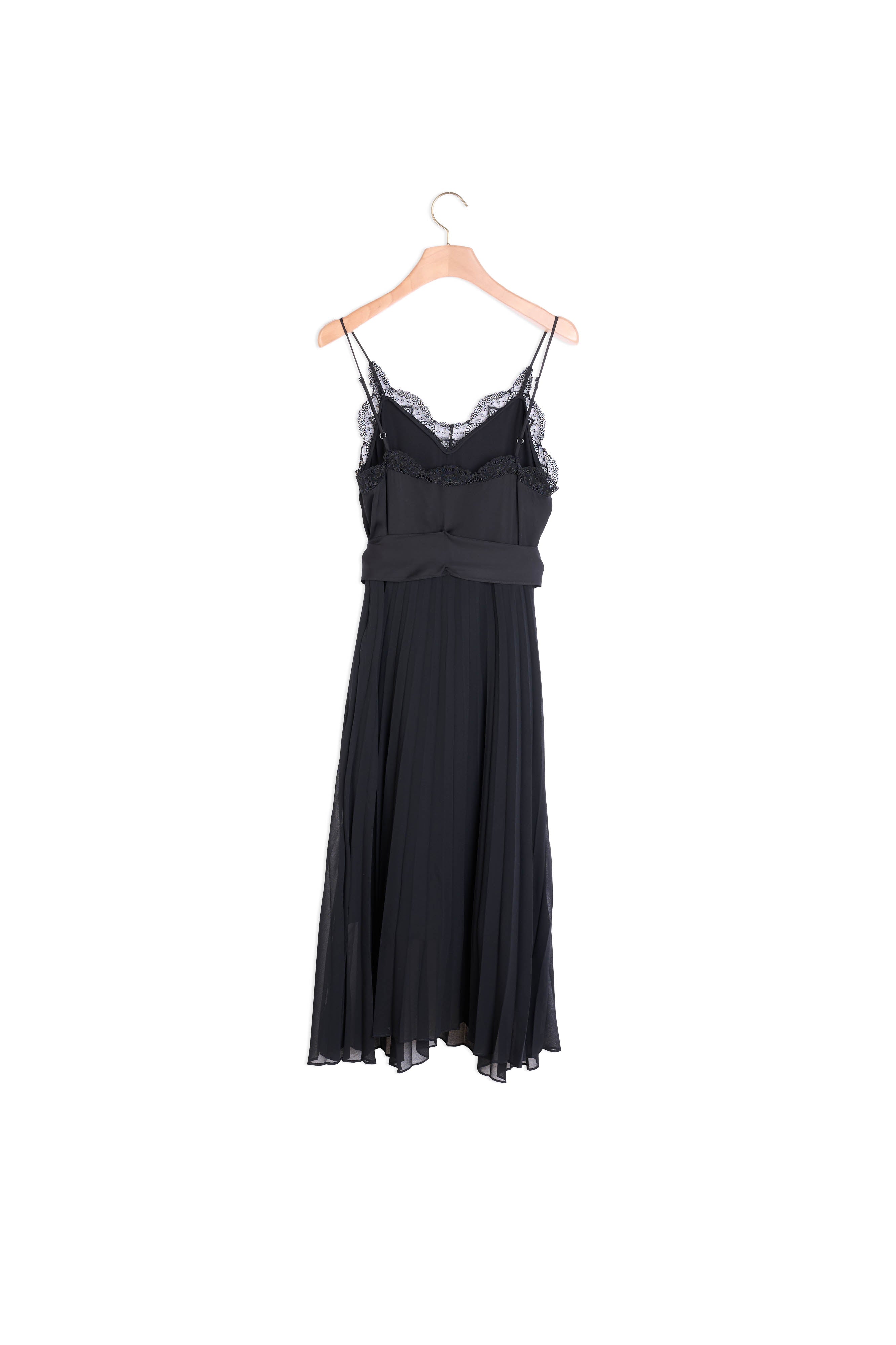 Robe longue fluide à fines bretelles Sandro seconde main