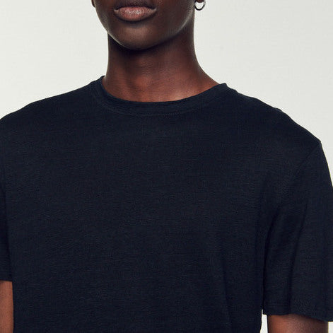 T-shirt en lin Sandro seconde main