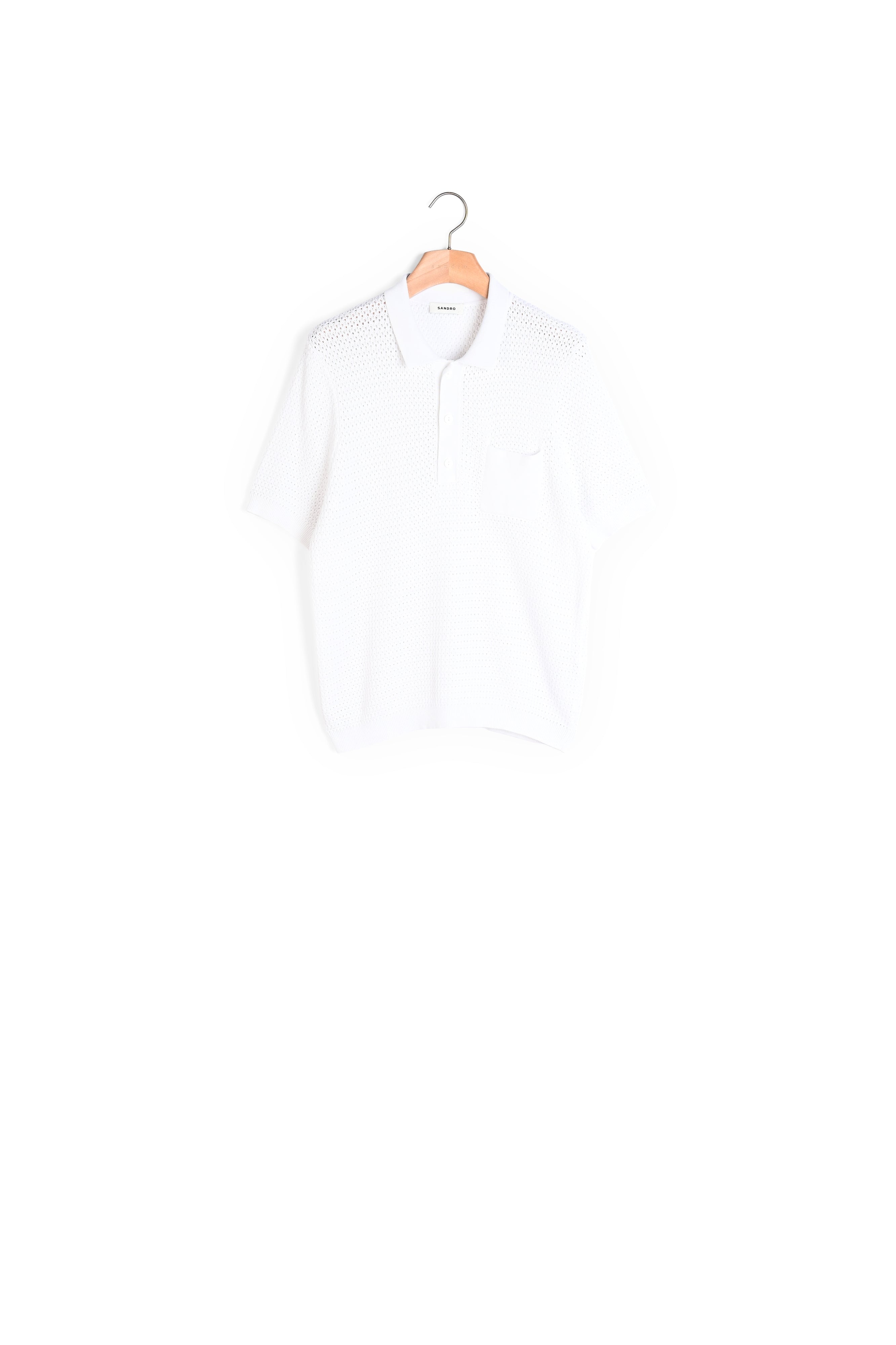 Pull polo manches courtes Sandro seconde main