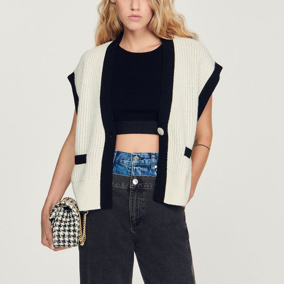 Cardigan sans manches Sandro seconde main