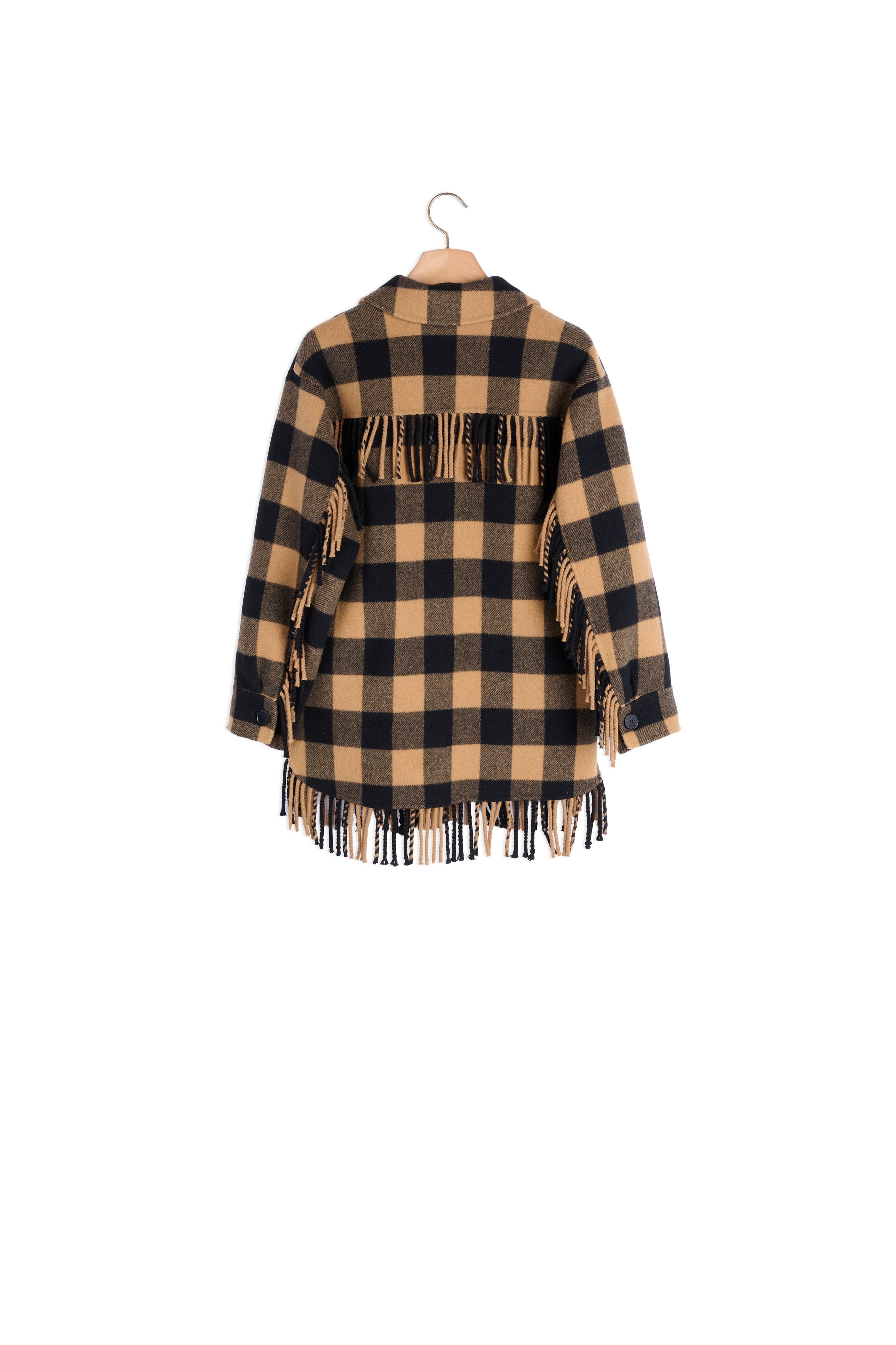 Veste Chemise oversize à carreaux Sandro seconde main