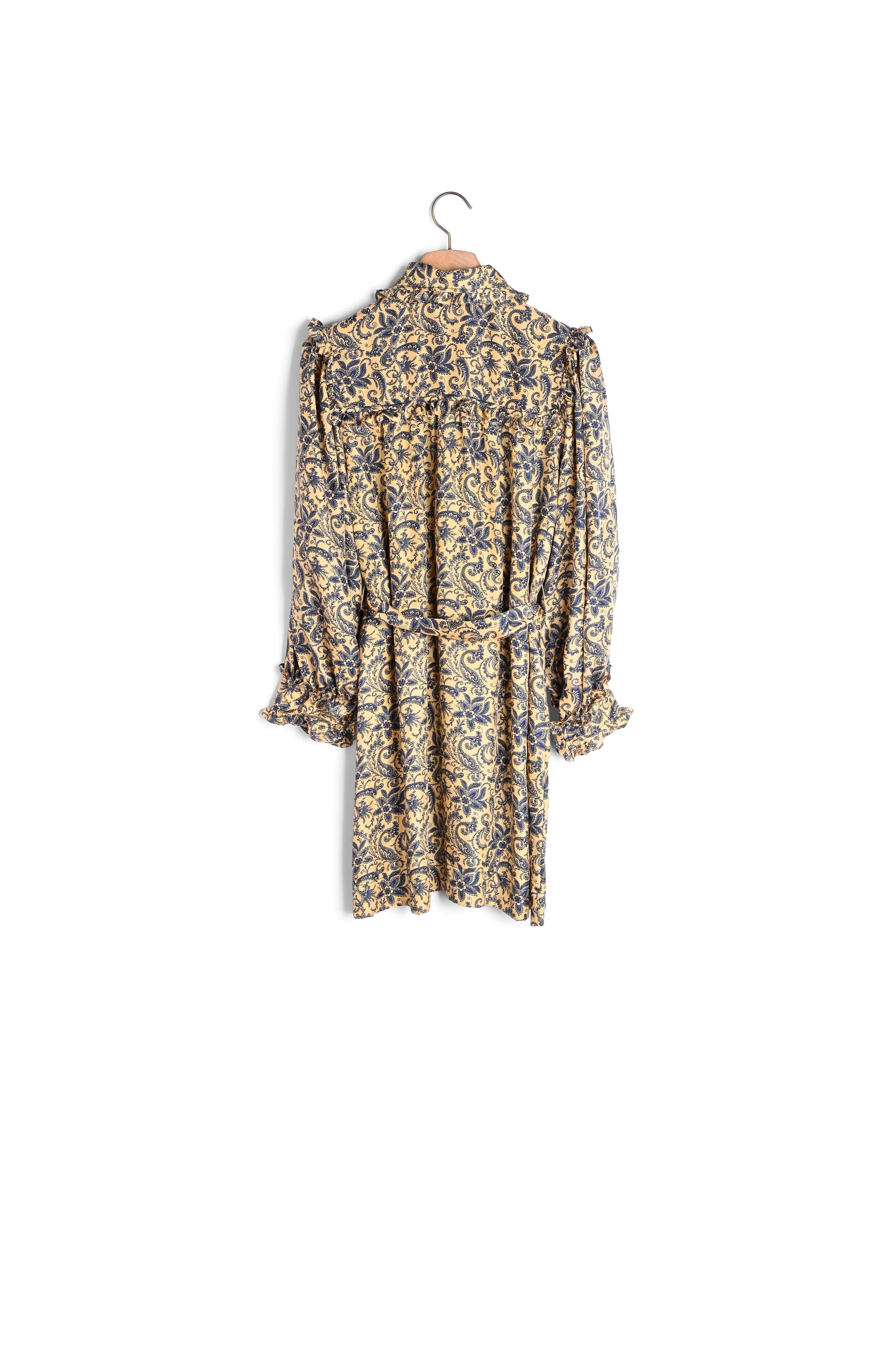 Robe courte imprimée en soie Sandro seconde main