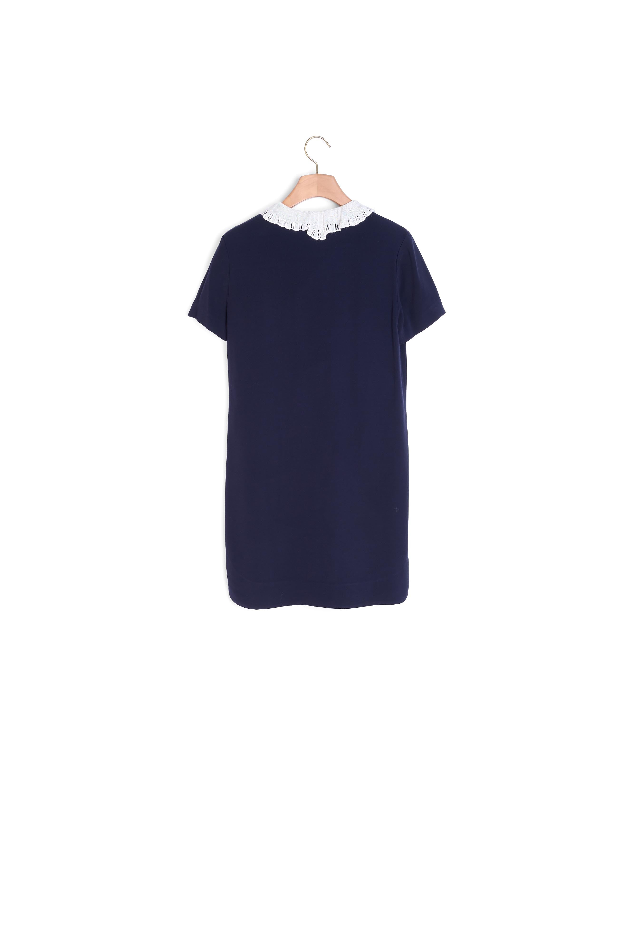 Robe Sandro à col de couleur contrastée Sandro seconde main