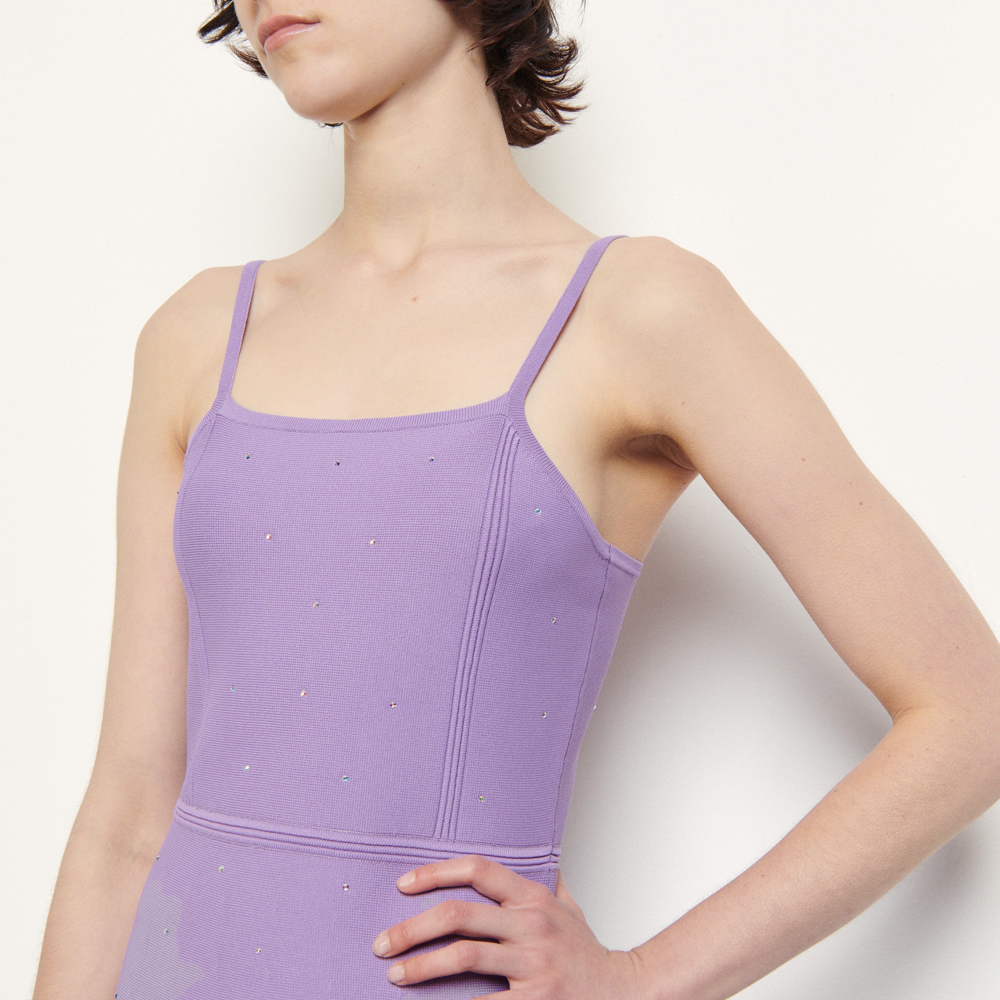 Robe en Maille à bretelles Sandro seconde main