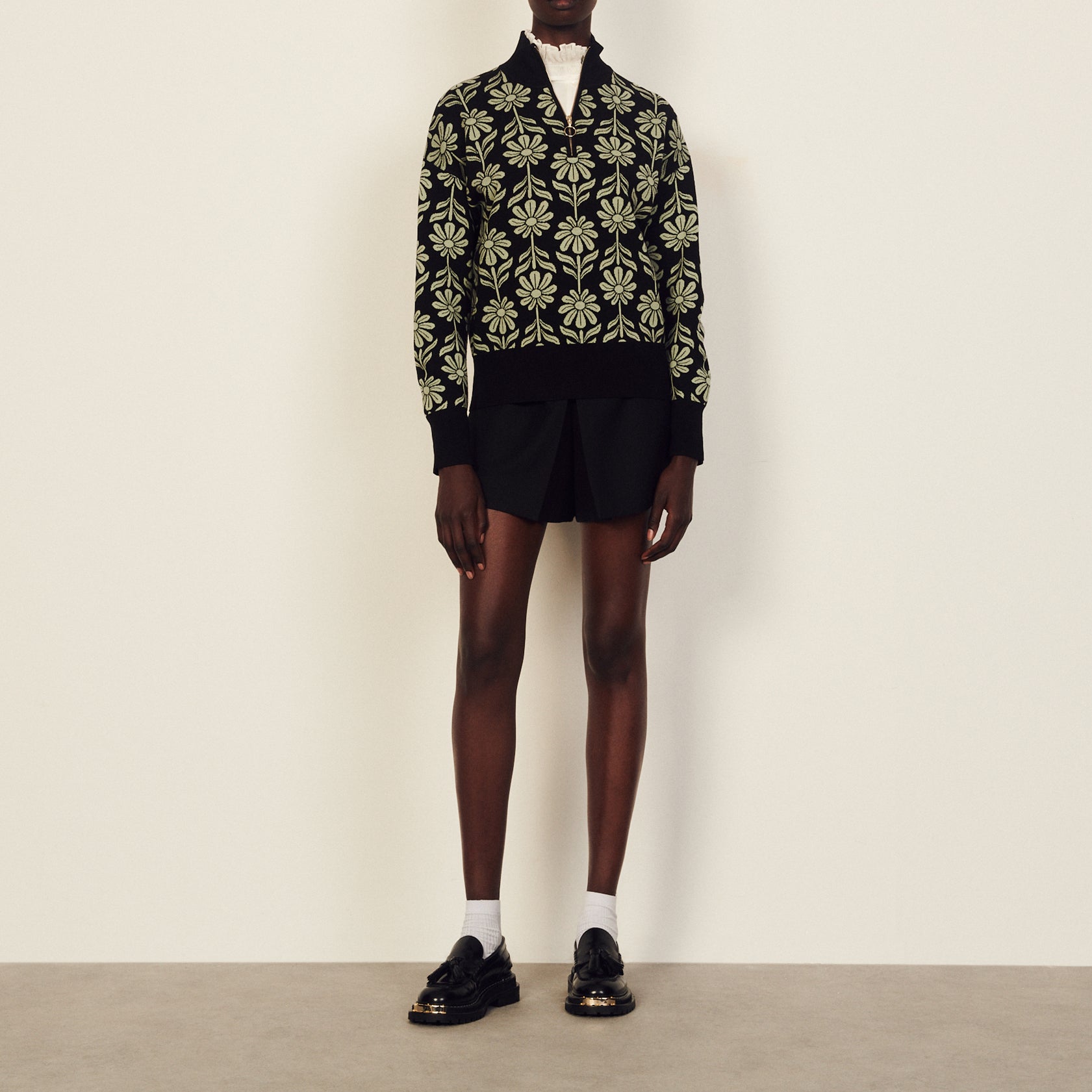 Pull Noir Sandro seconde main