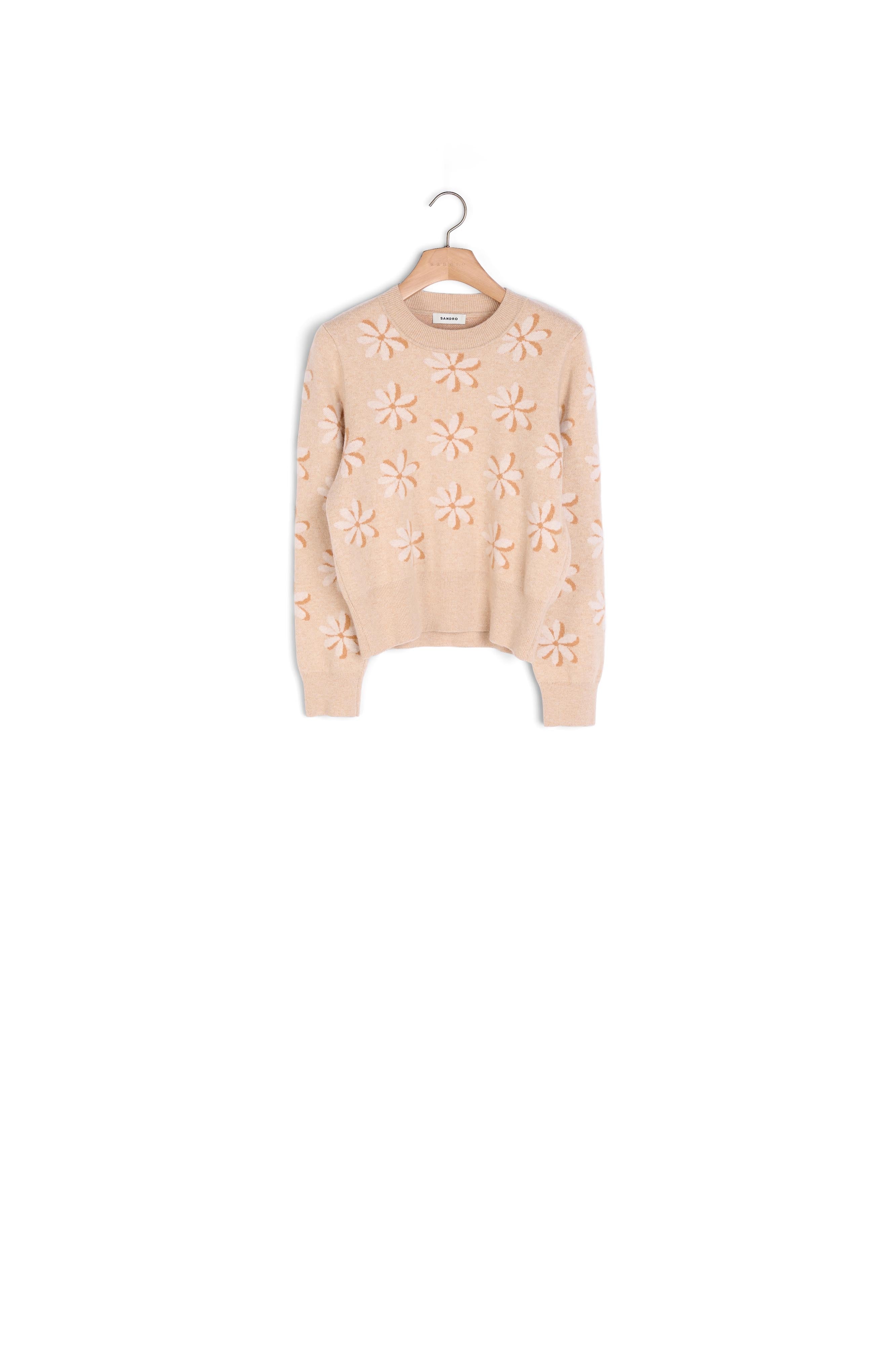Pull en Maille à jacquard fleuri Sandro seconde main
