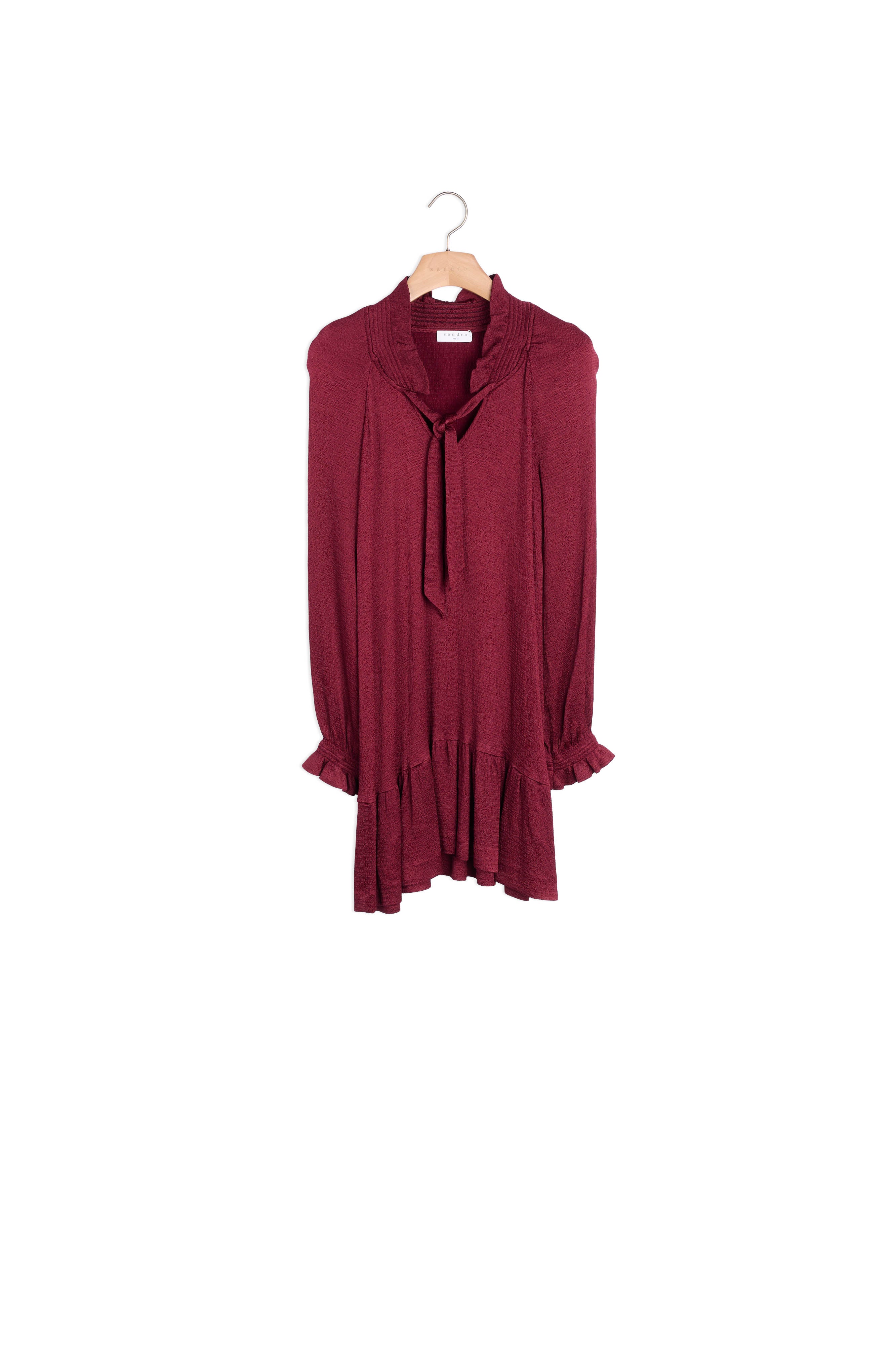 Robe courte à petits volants Sandro seconde main