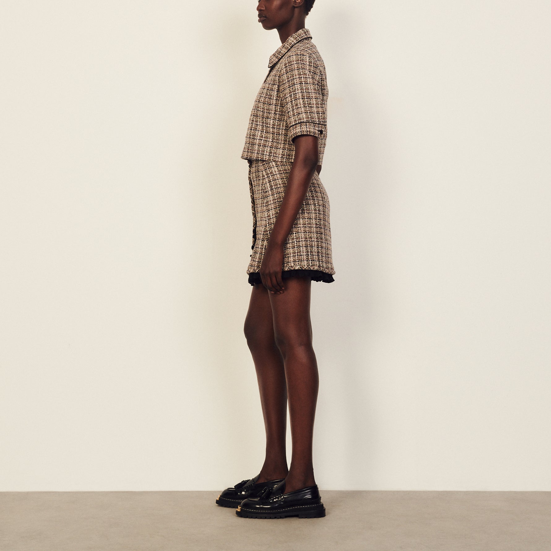 Veste courte en tweed Sandro seconde main