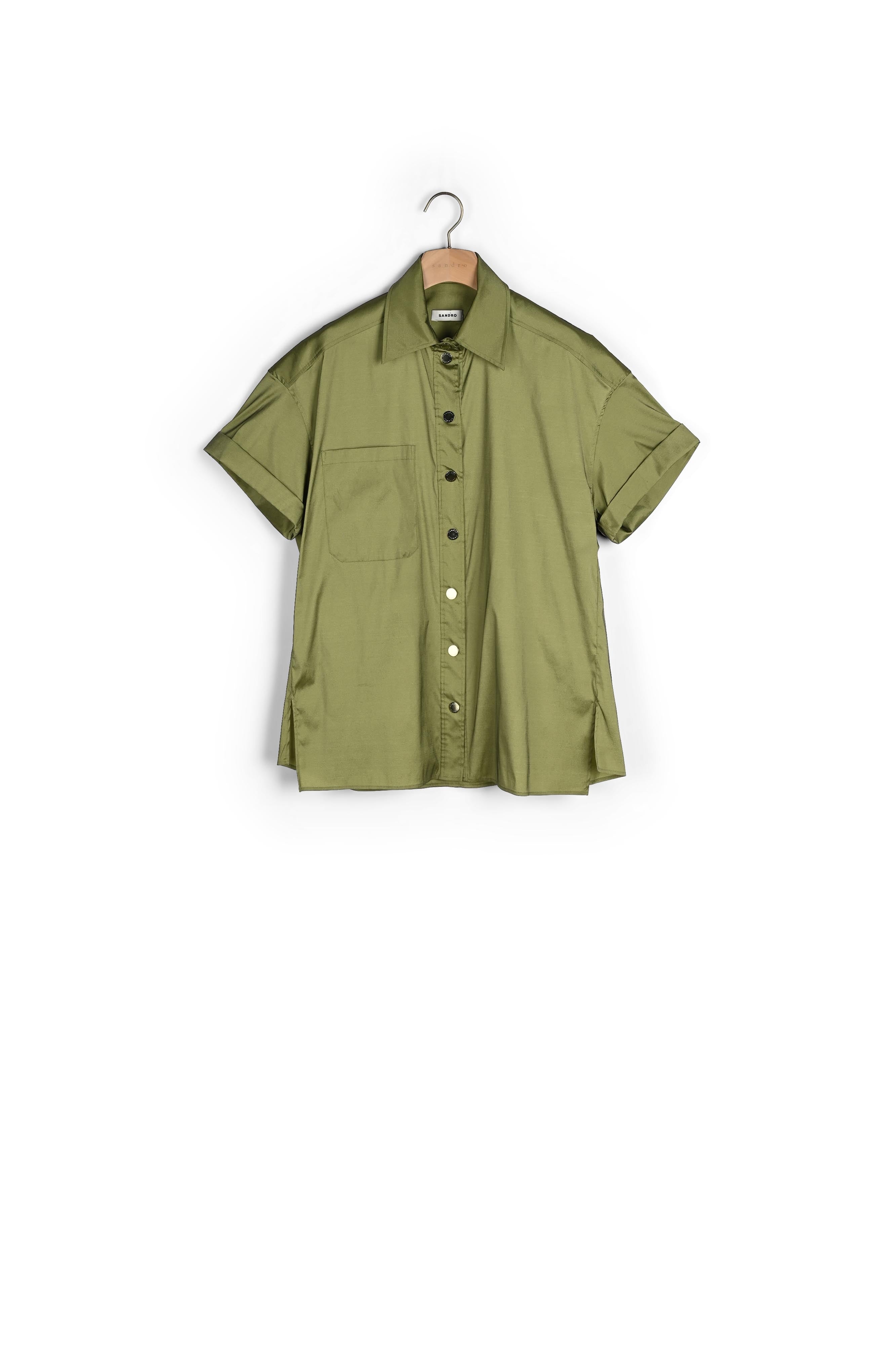 Chemise oversize satinée Sandro seconde main