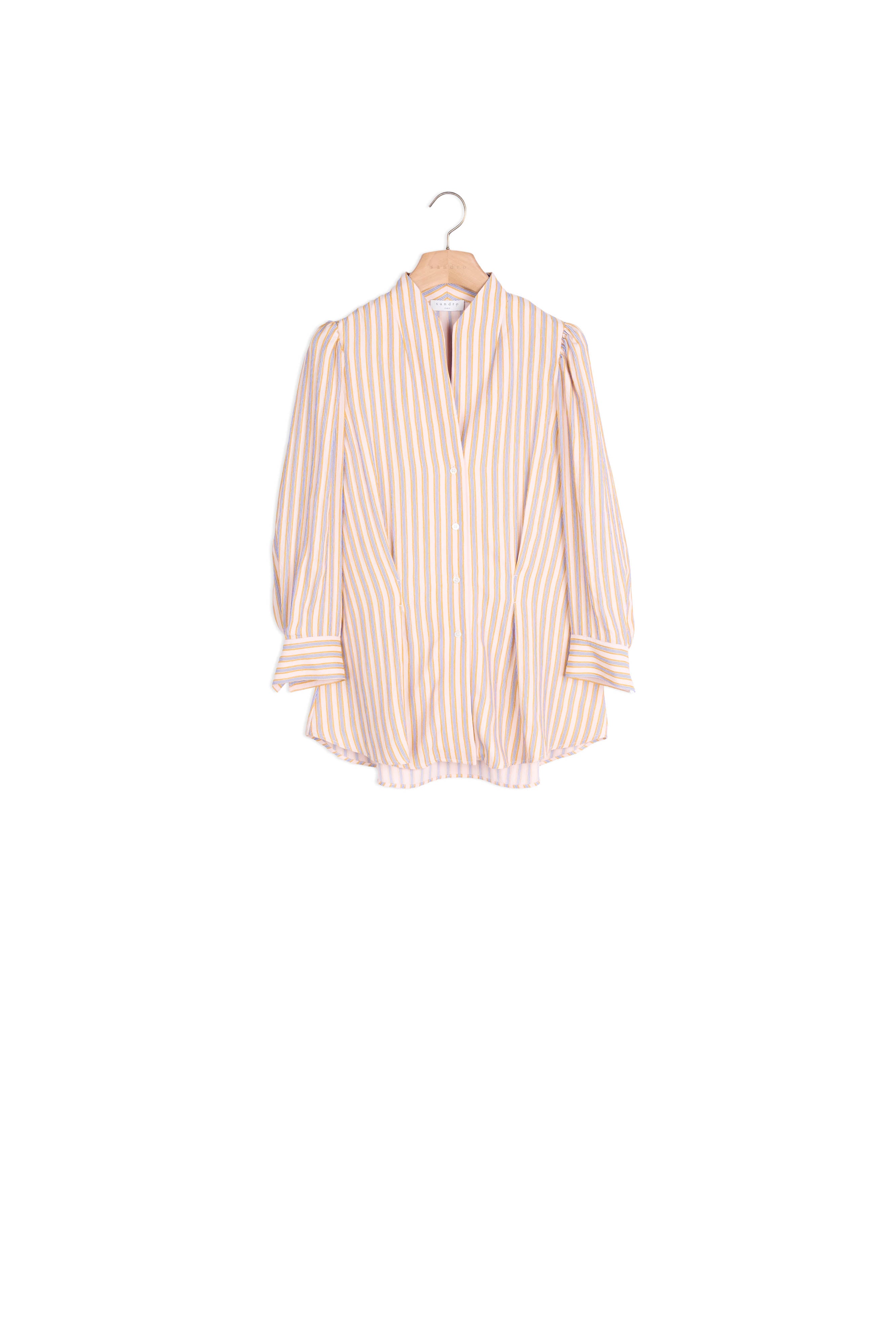 Chemise à rayures fantaisies Sandro seconde main