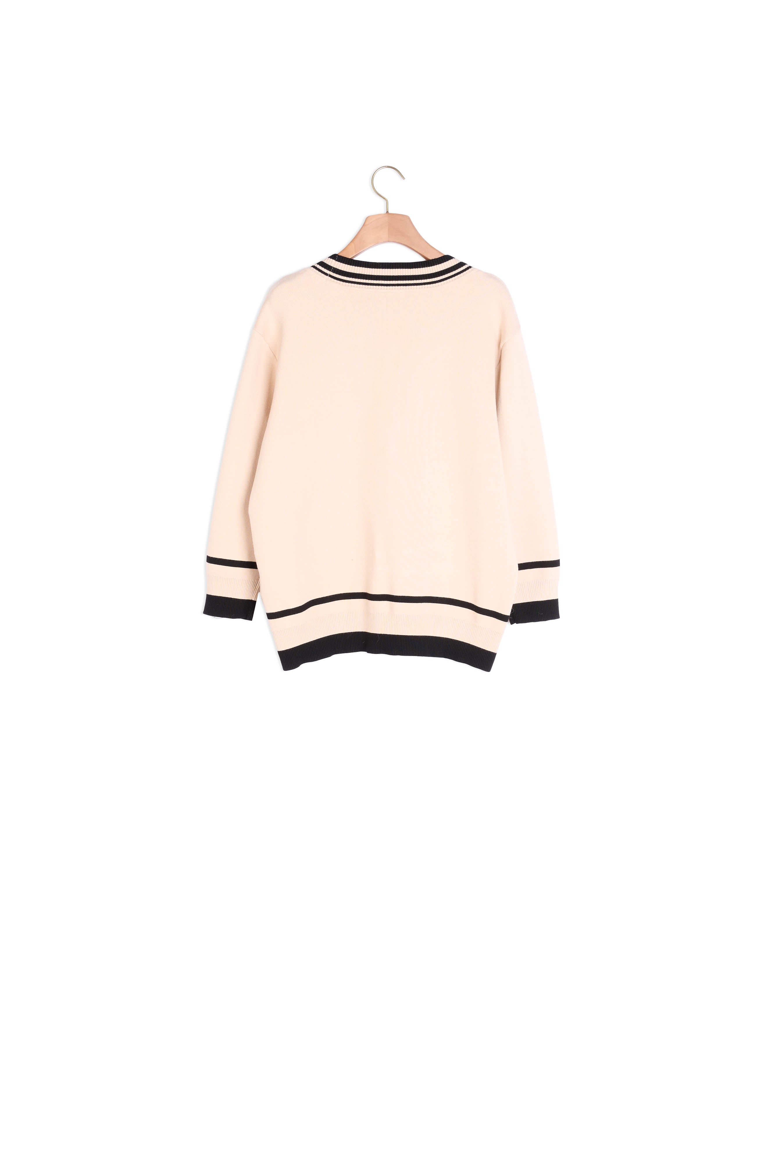 Pull oversize à finitions contrastantes Sandro seconde main