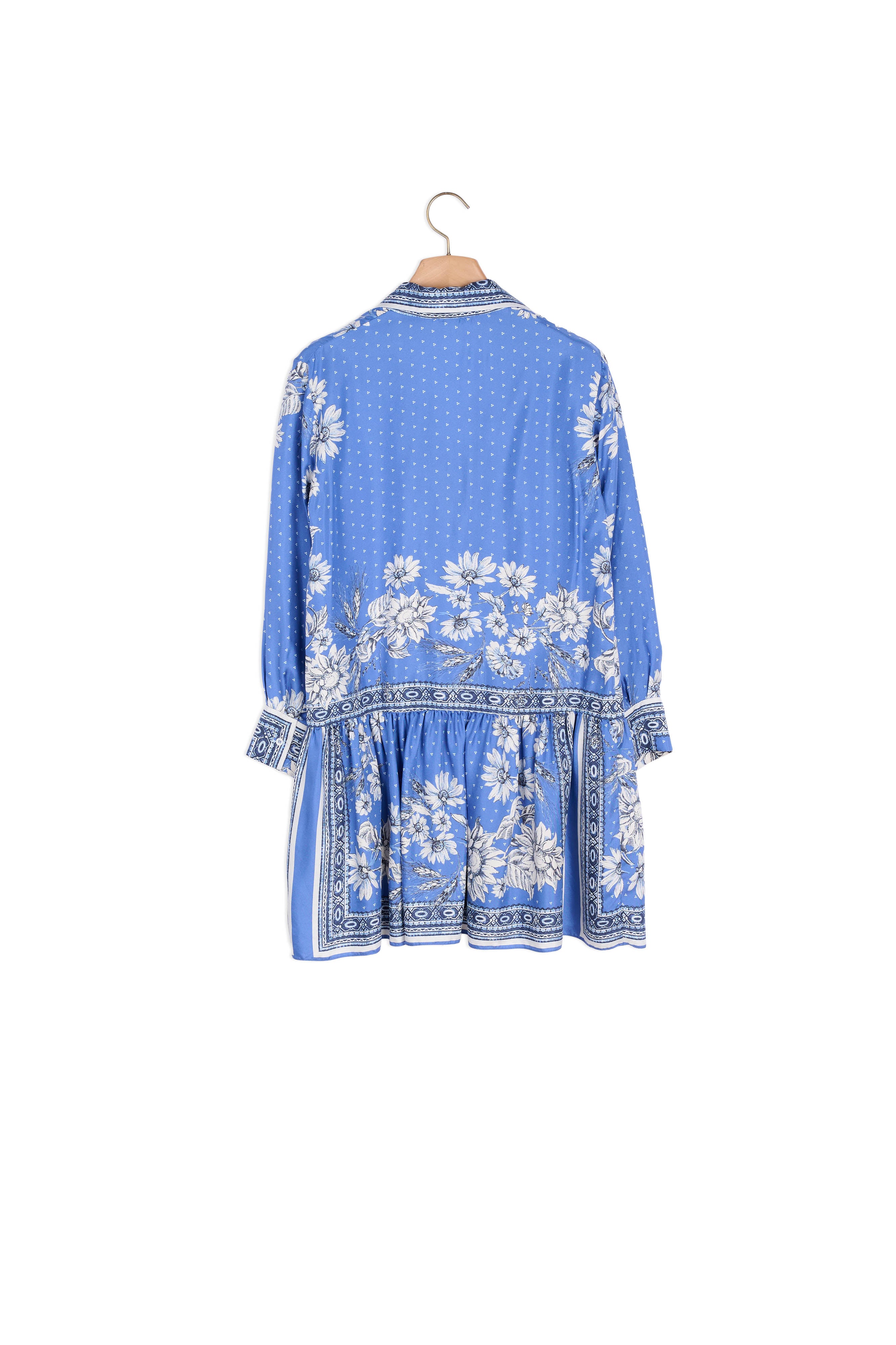 Robe en soie imprimée Sandro seconde main