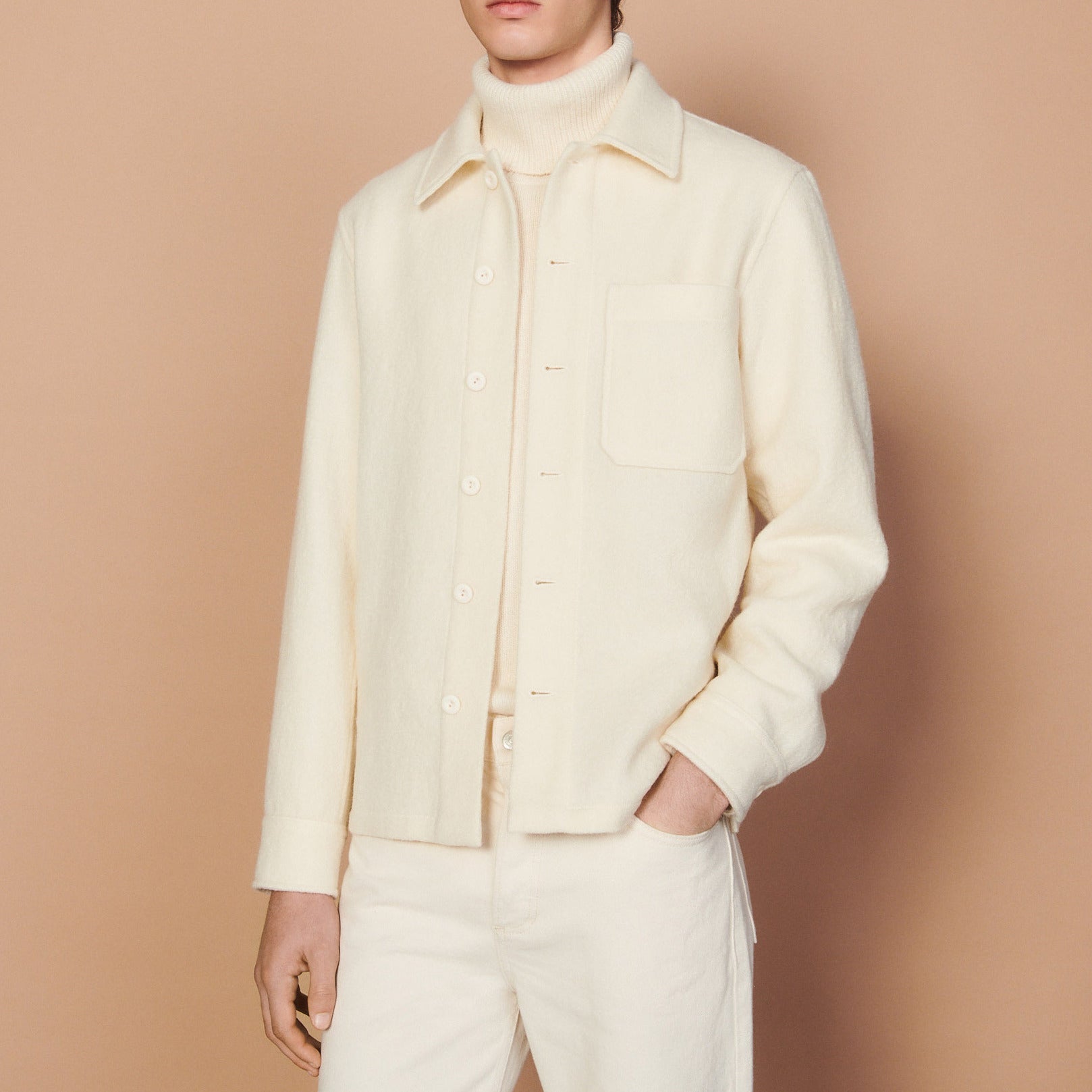 SurChemise en laine Sandro seconde main