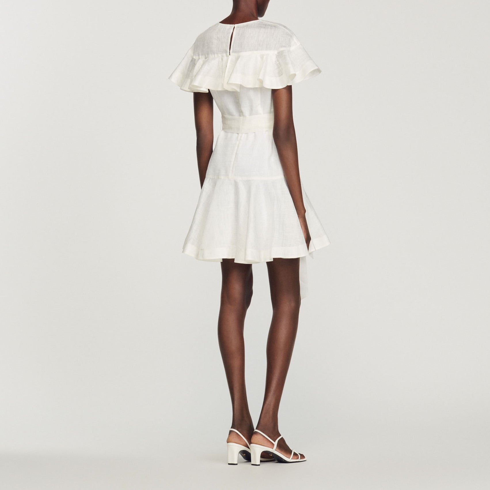 Robe courte à volant Sandro seconde main