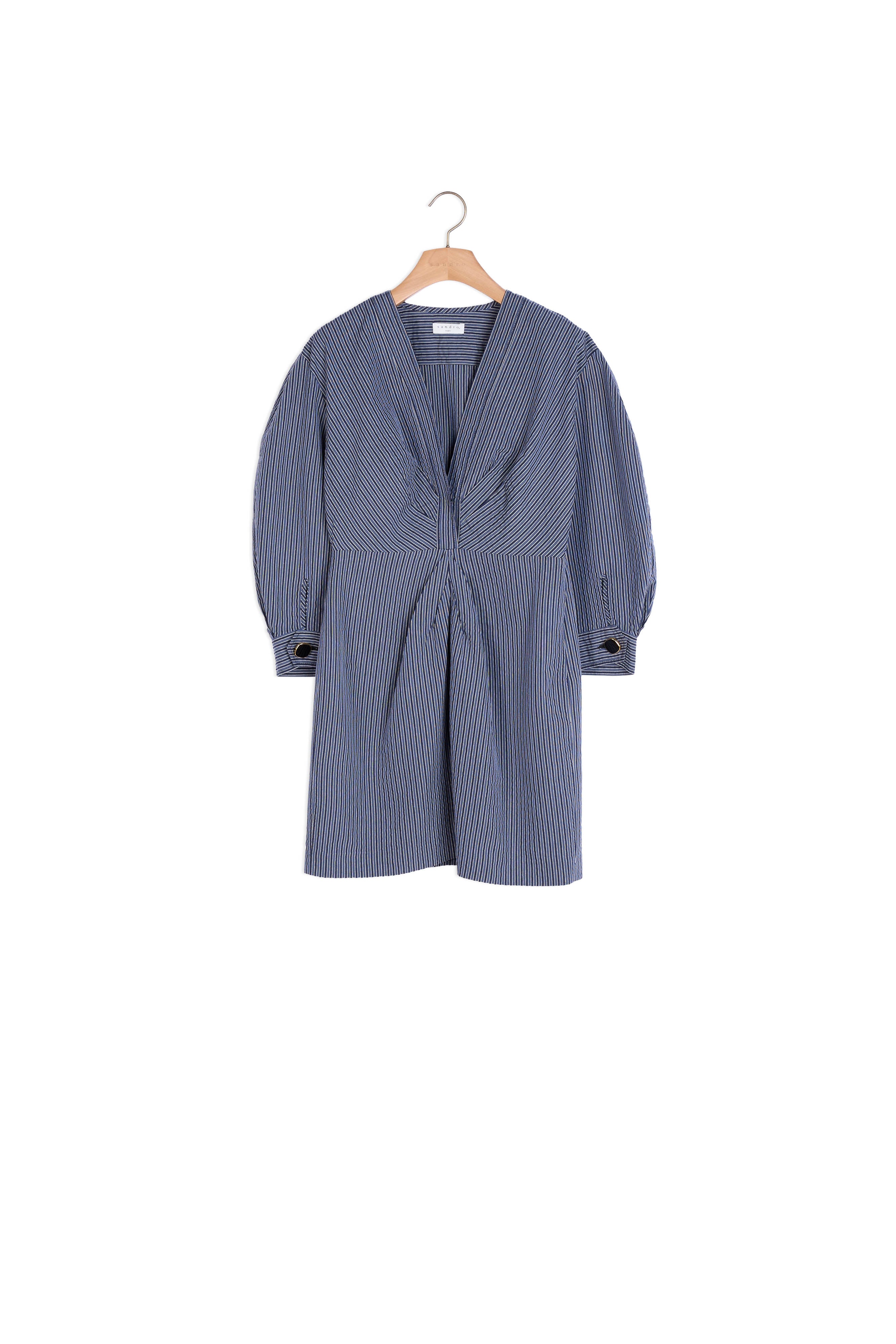 Robe courte à fines rayures Sandro seconde main