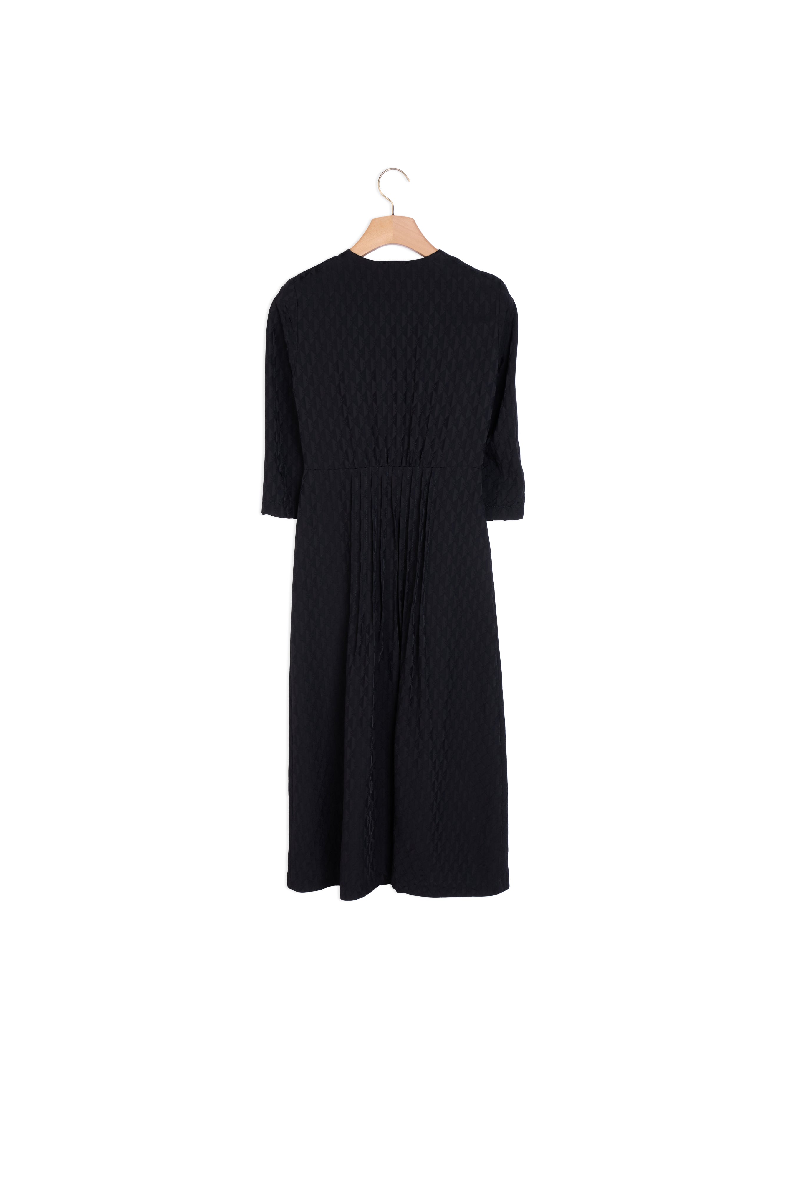 Robe longue jacquard et pressions Sandro seconde main