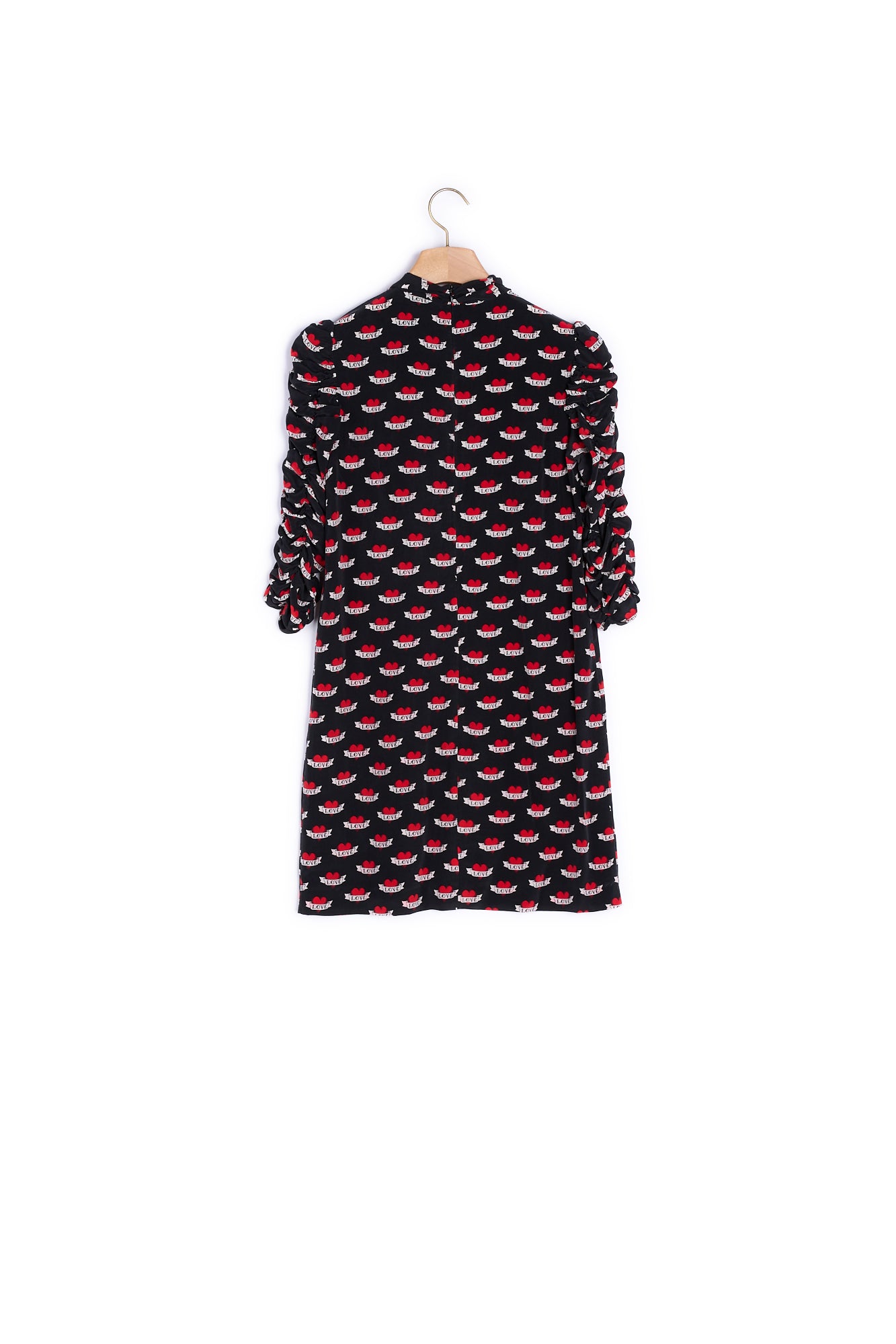 Robe en soie imprimé cœurs Sandro seconde main