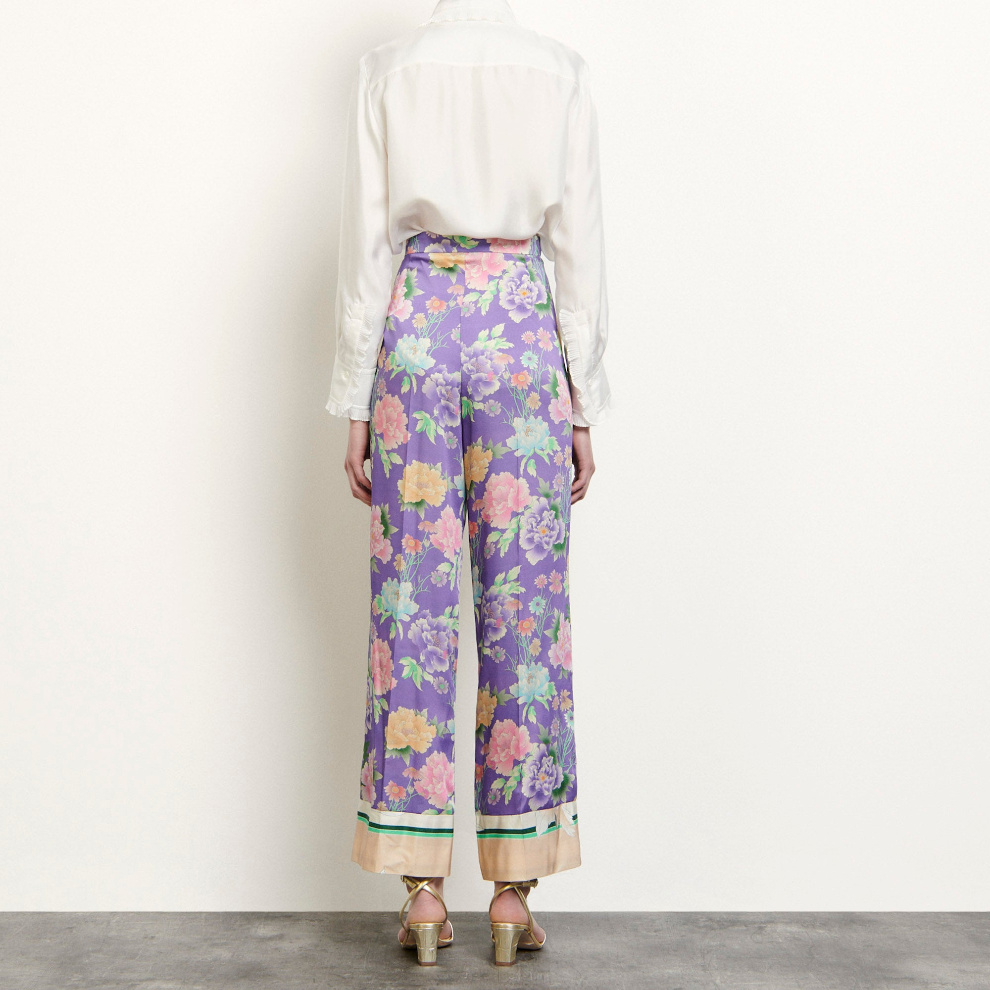 Pantalon large imprimé Sandro seconde main