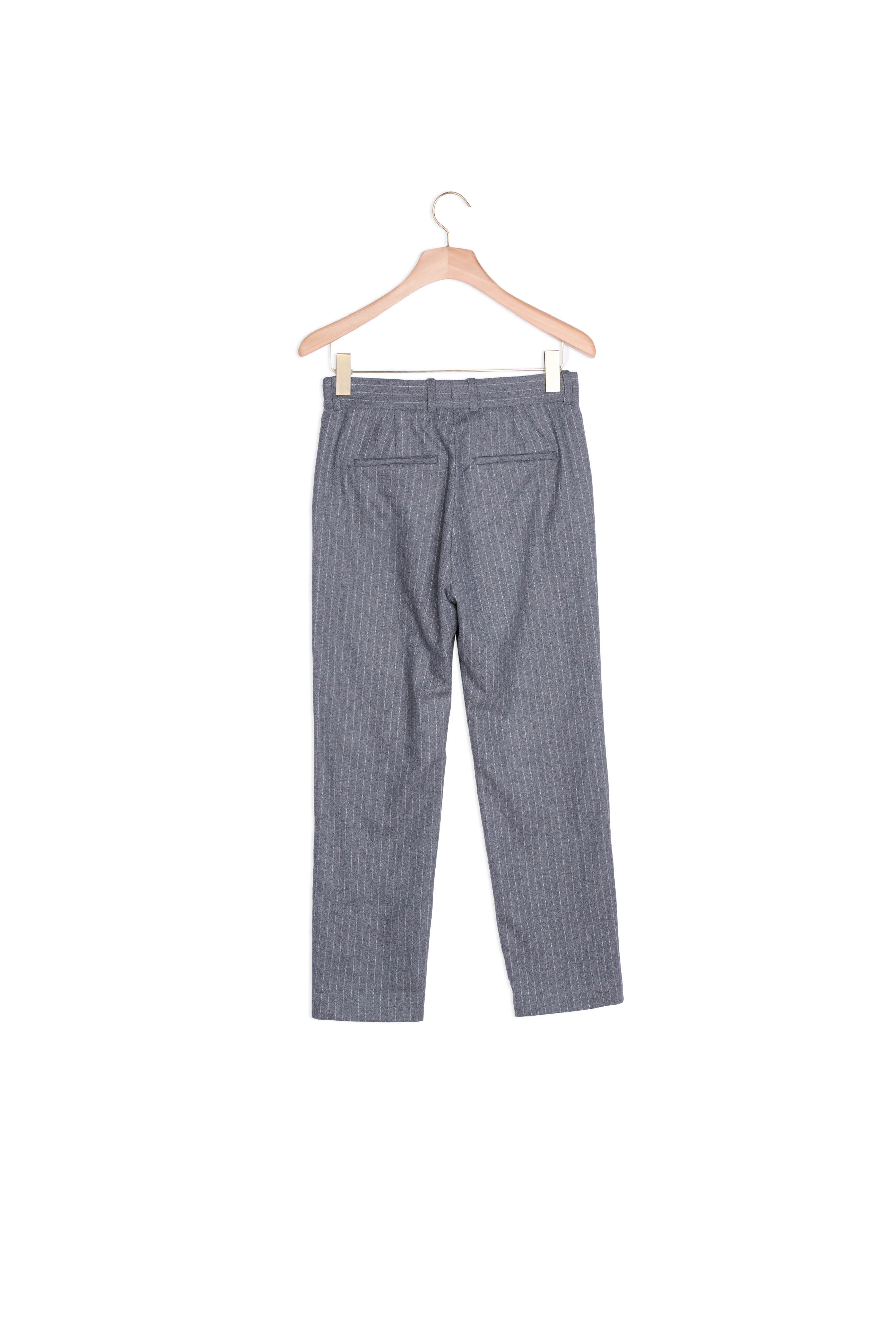 Pantalon en flanelle à rayures tennis Sandro seconde main