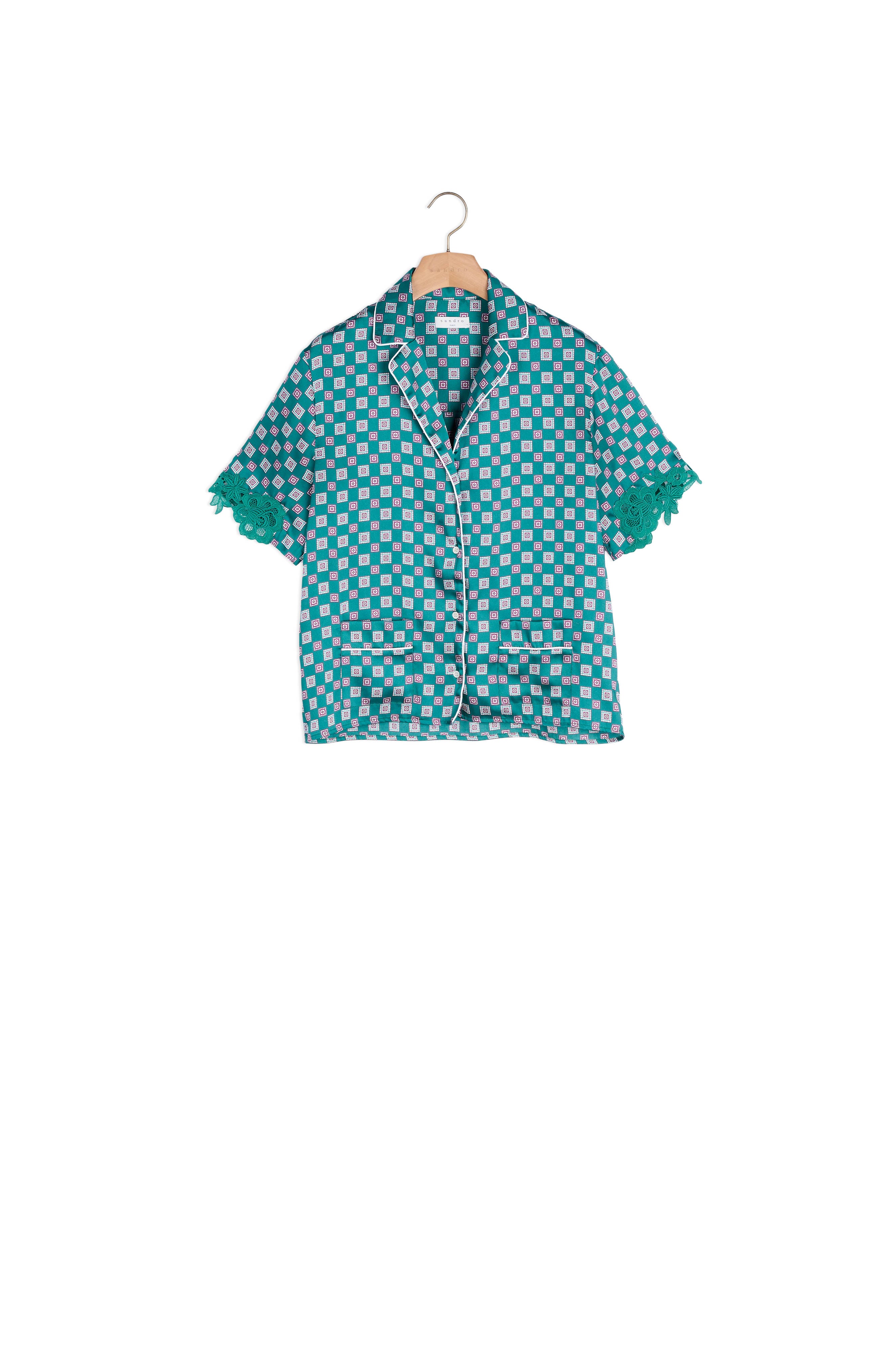 Chemise pyjama imprimée Sandro seconde main