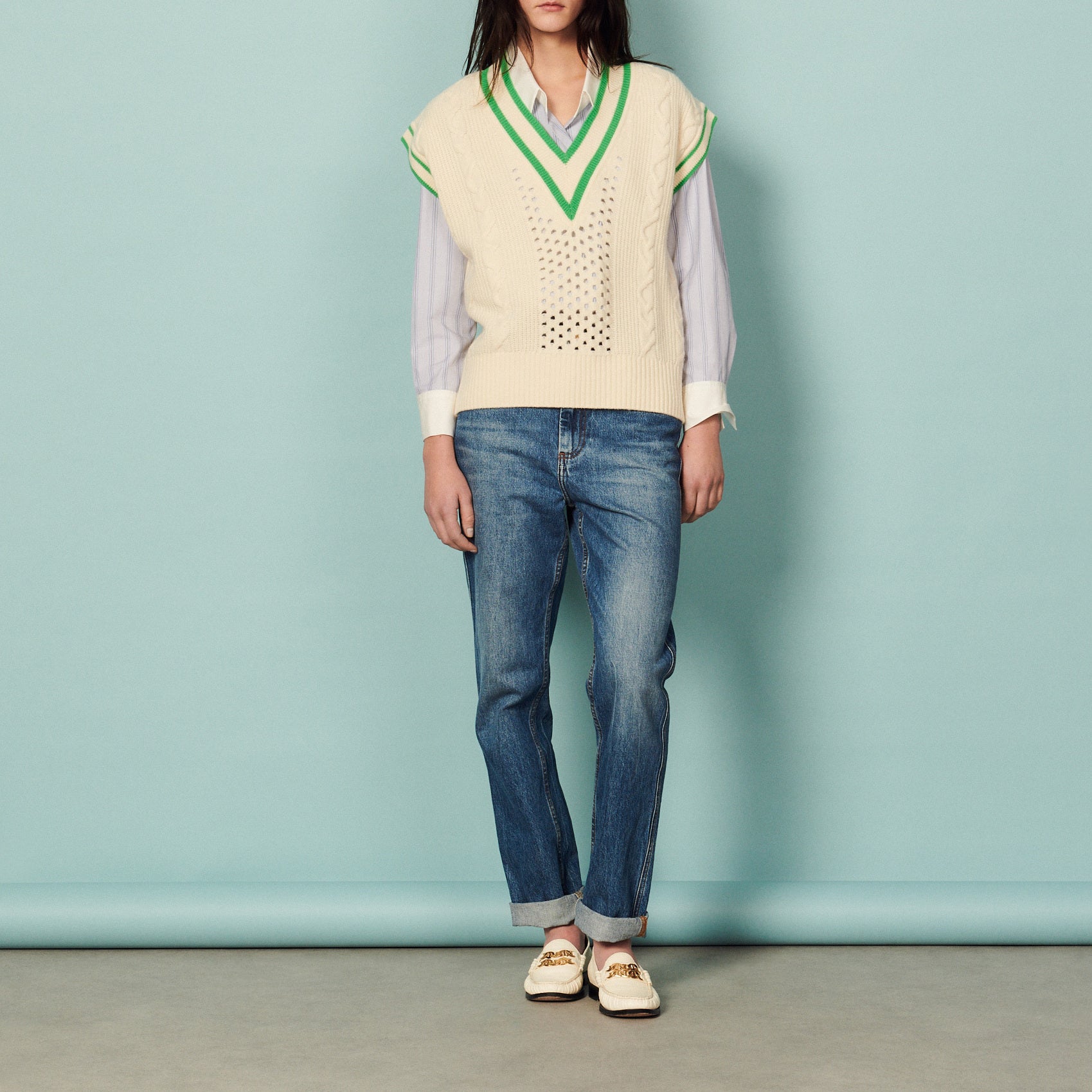 Pull sans manches Sandro seconde main