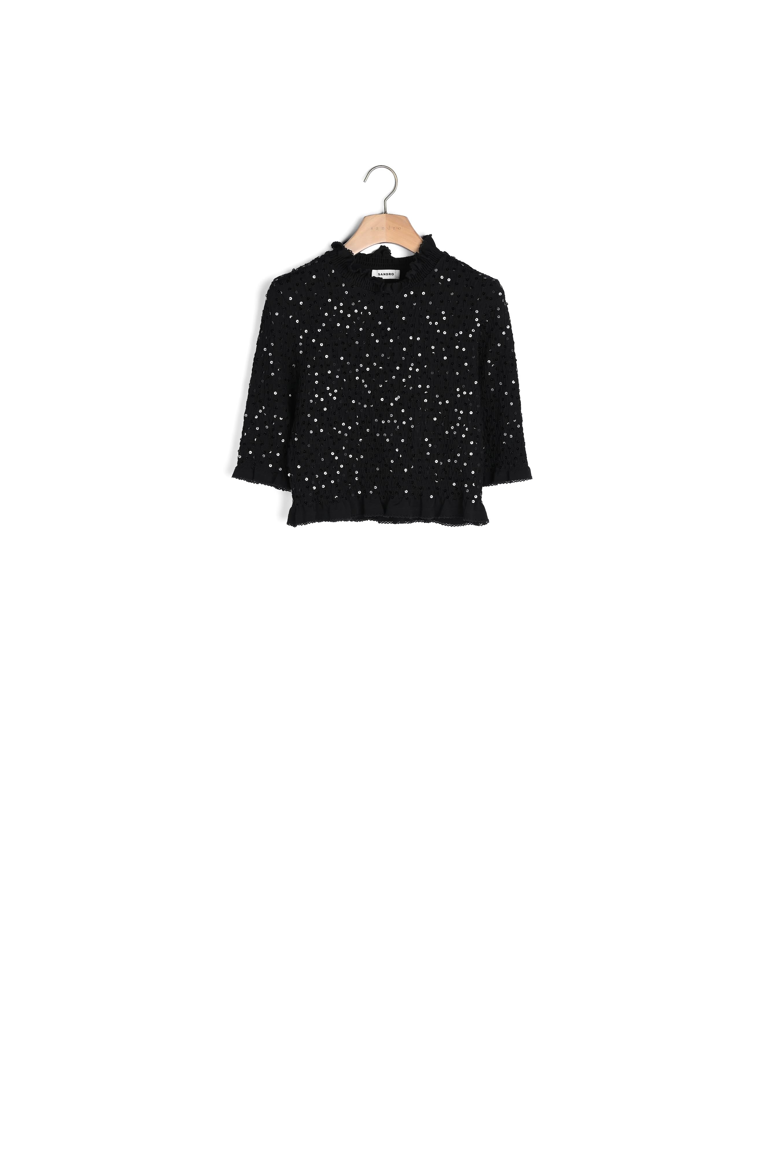 Top orné de sequins Sandro seconde main