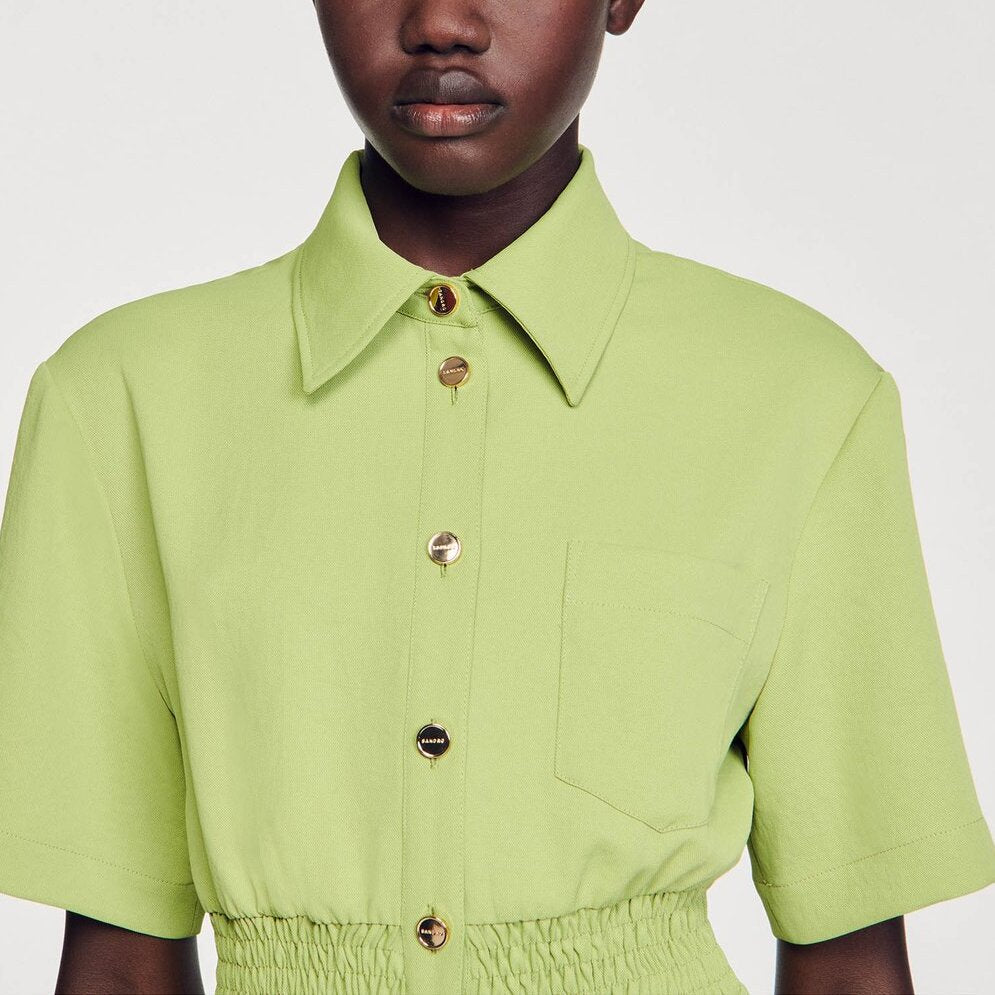 Robe courte boutonnée Sandro seconde main