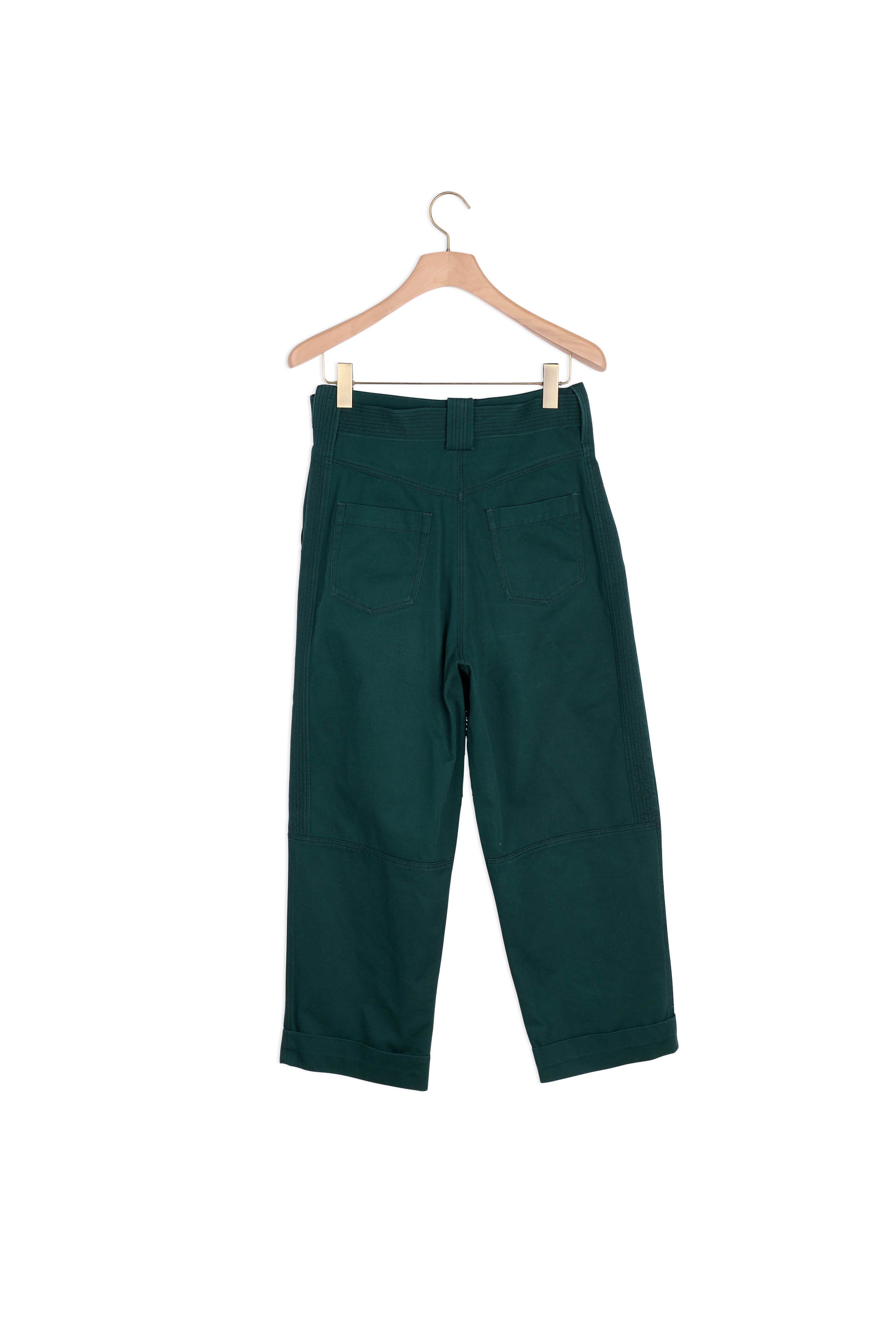 Pantalon large à taille haute ceinturée Sandro seconde main
