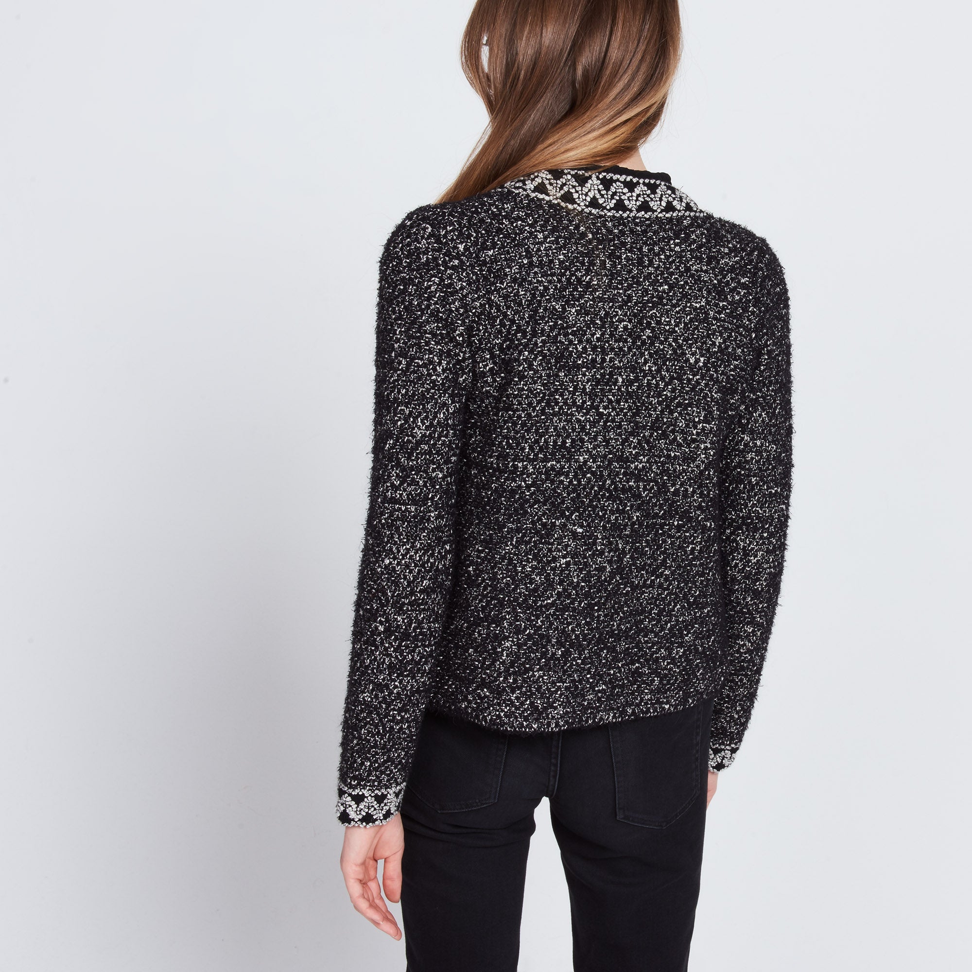 Gilet avec touche de lurex Sandro seconde main