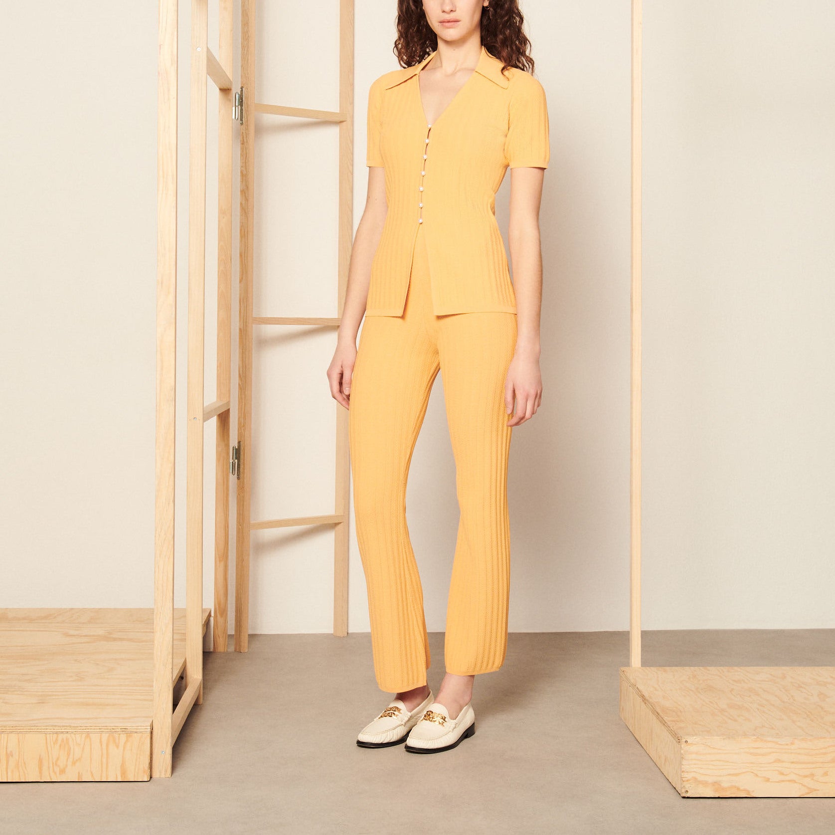 Pantalon en Maille Sandro seconde main