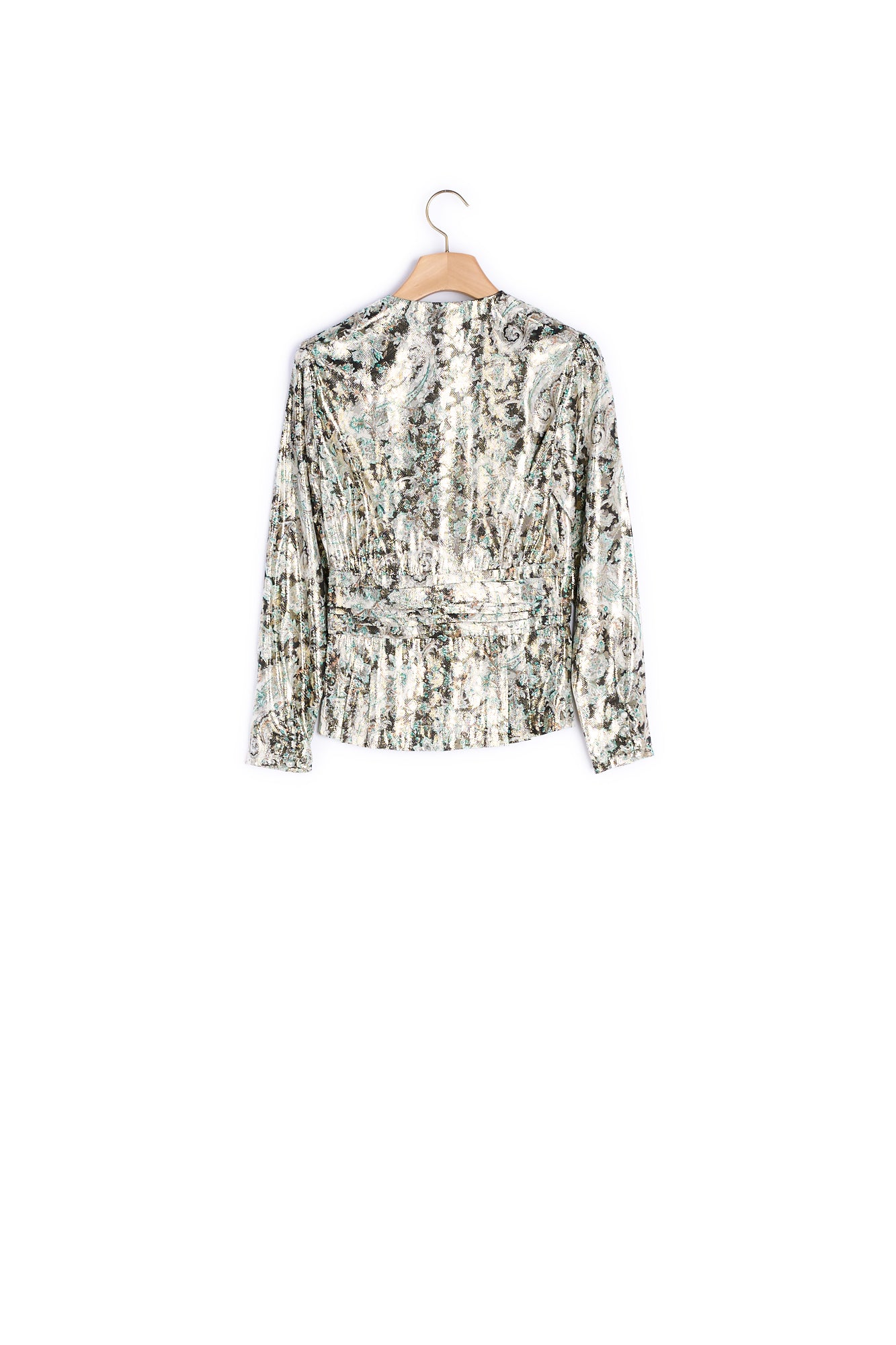 Top en jacquard lurex Sandro seconde main