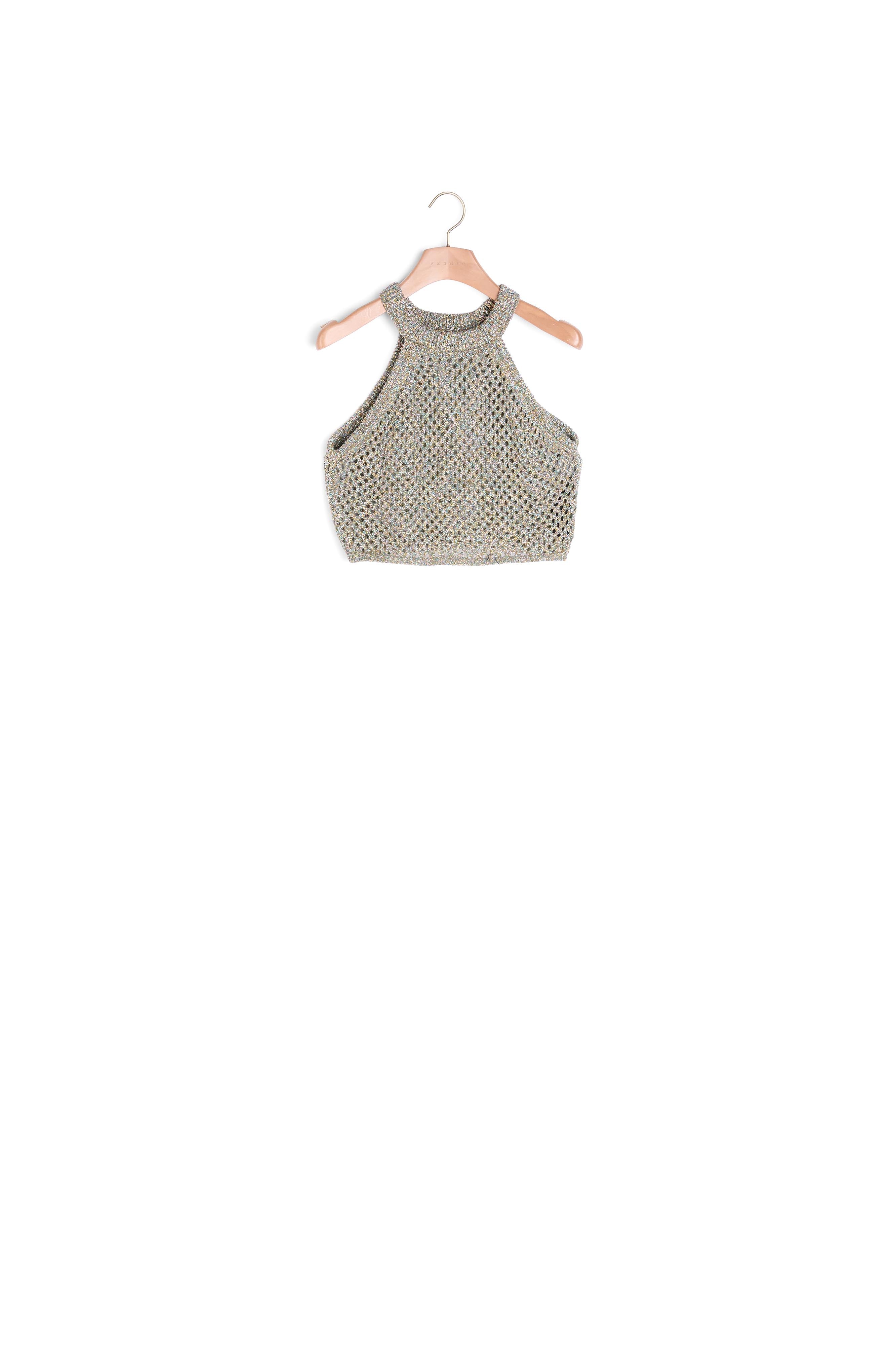 Top court en crochet Sandro seconde main