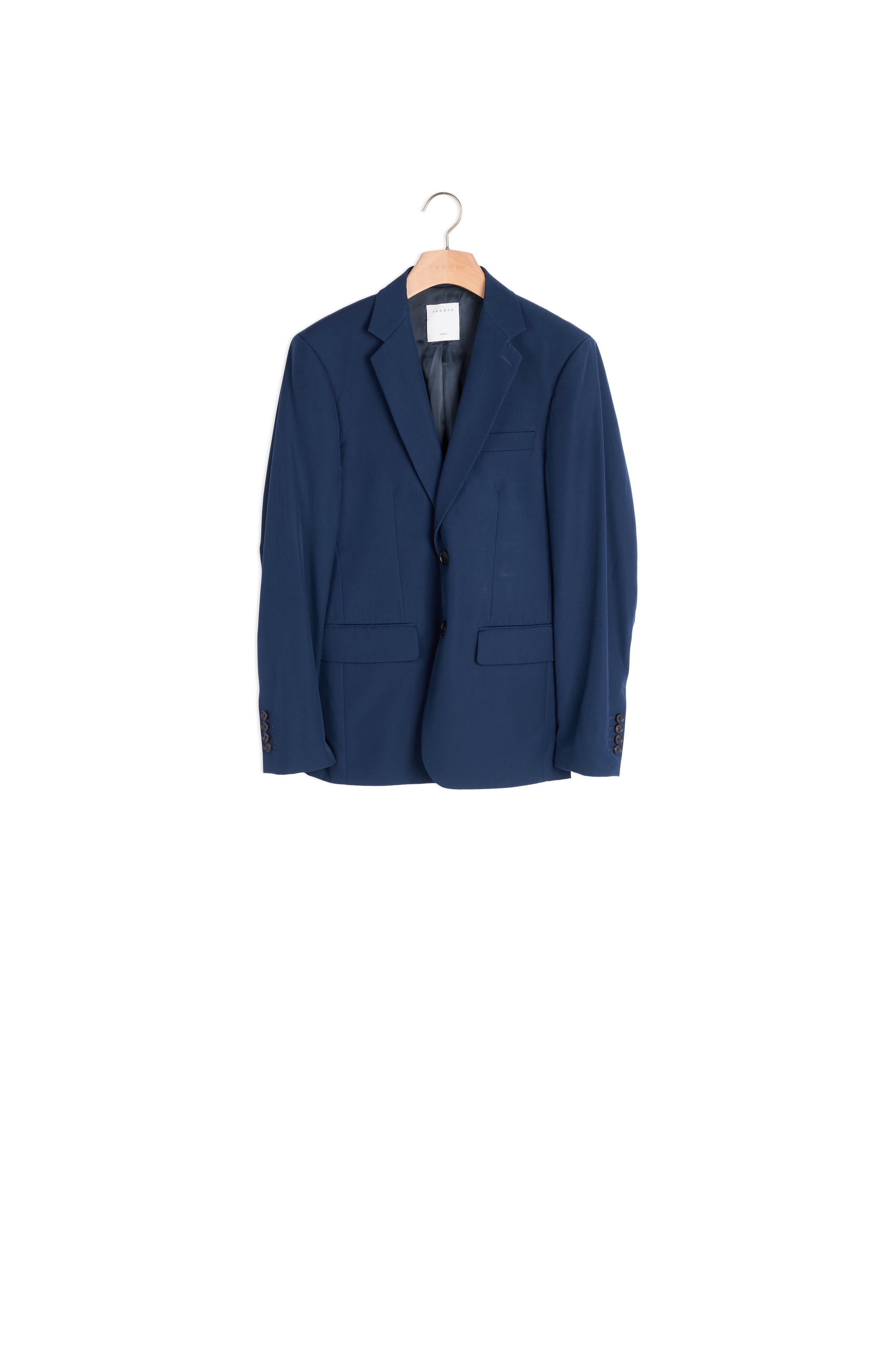 Veste de costume en laine vierge Sandro seconde main