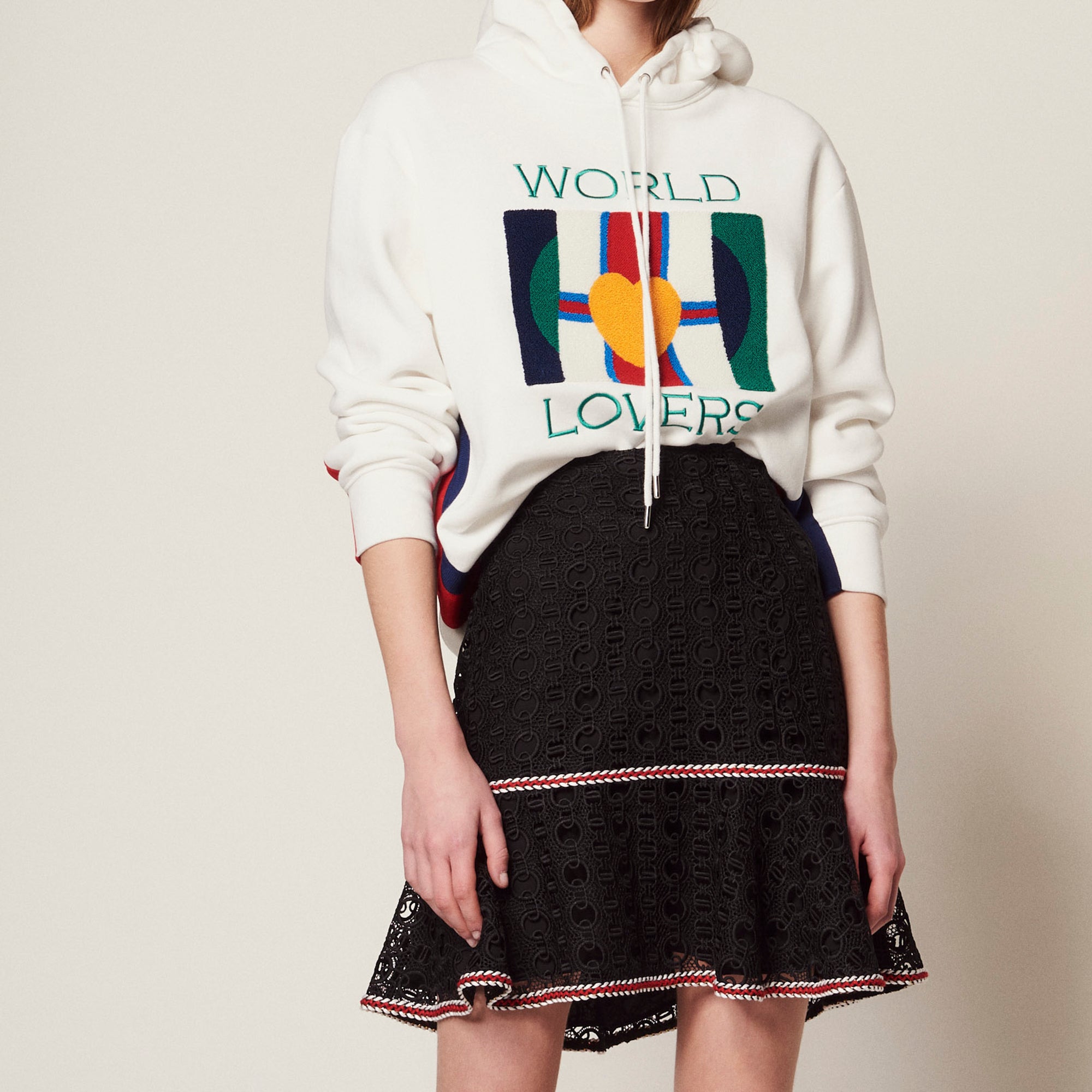 Jupe courte à volant Sandro seconde main