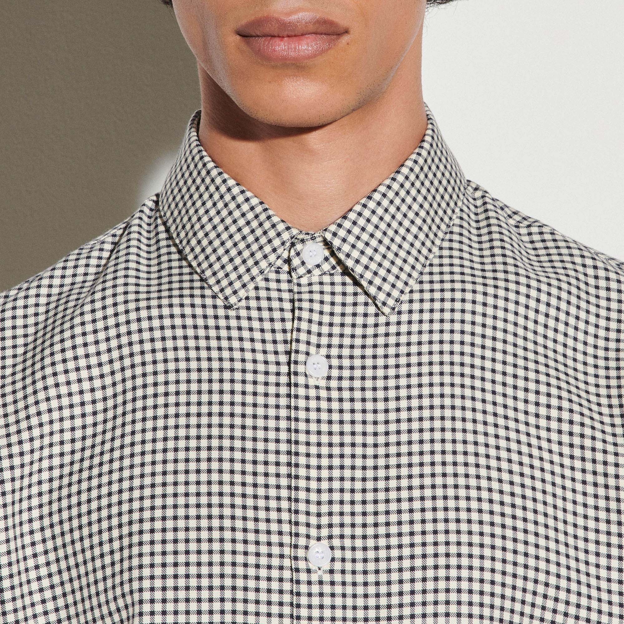 Chemise à petits carreaux Sandro seconde main