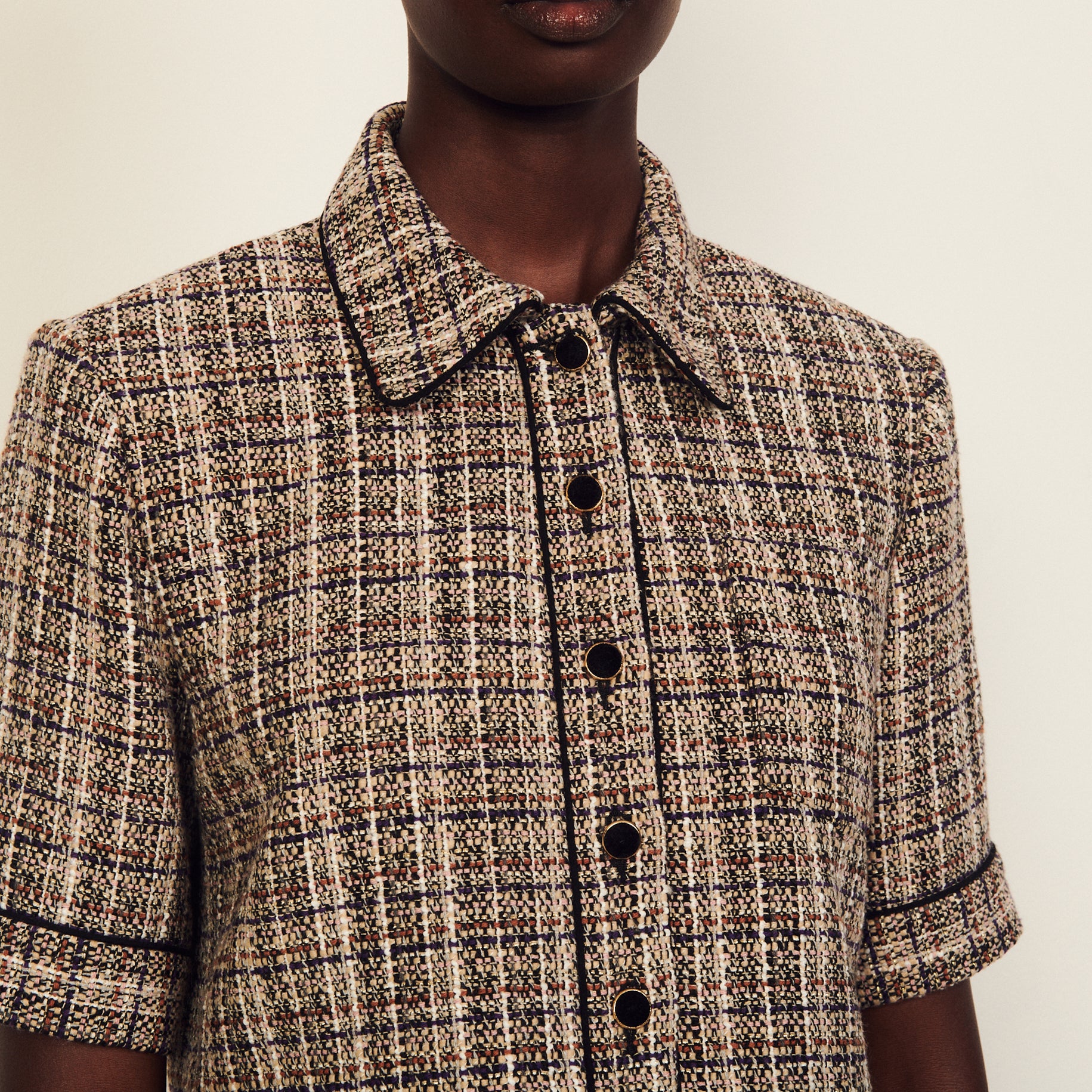 Veste courte en tweed Sandro seconde main