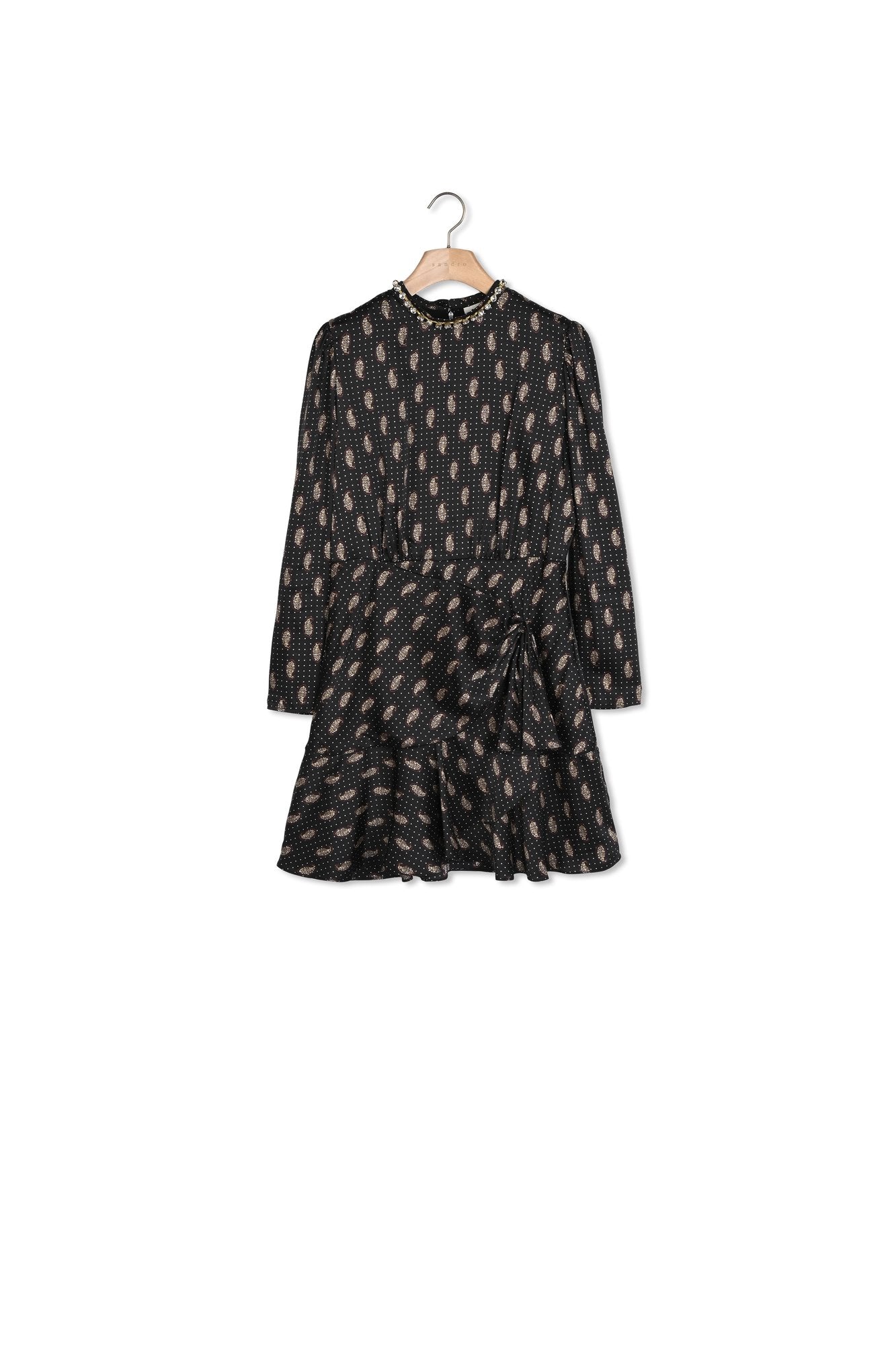 Robe courte imprimée Sandro seconde main