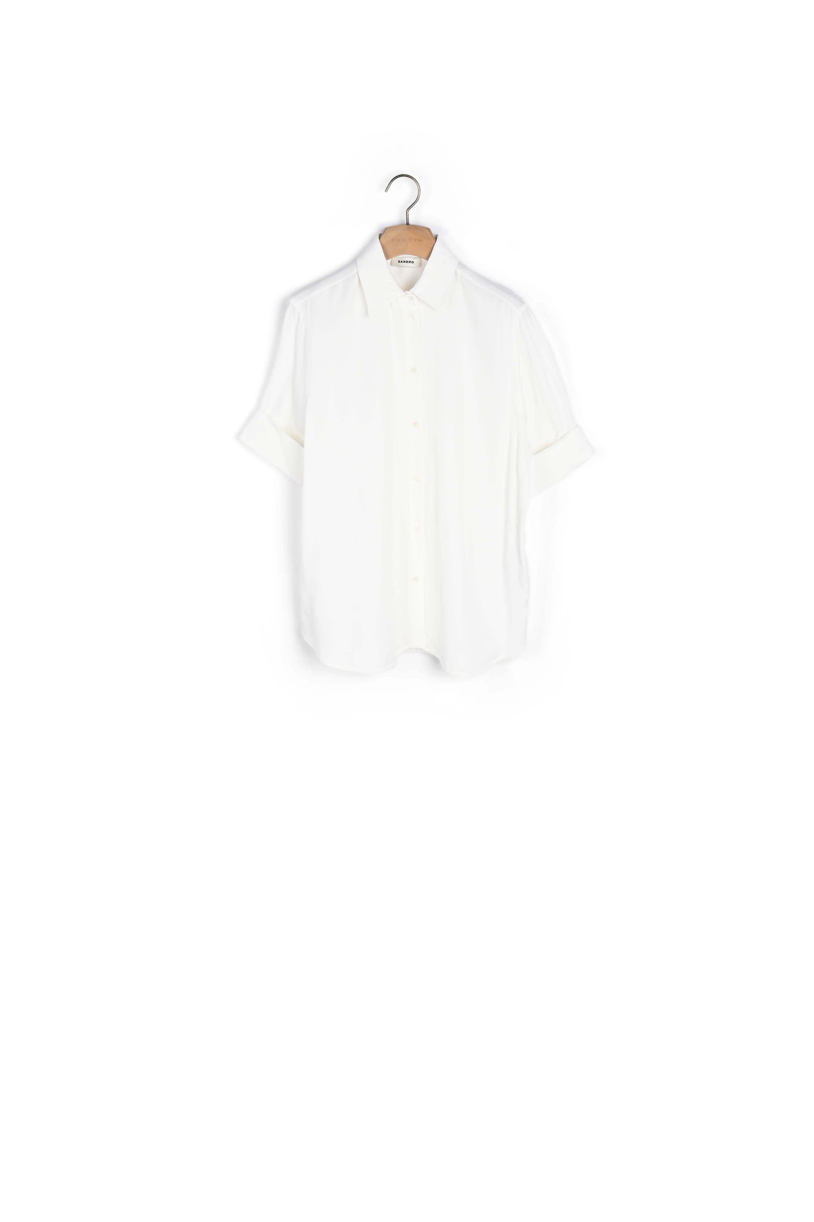 CHEMISE Ecru Sandro seconde main