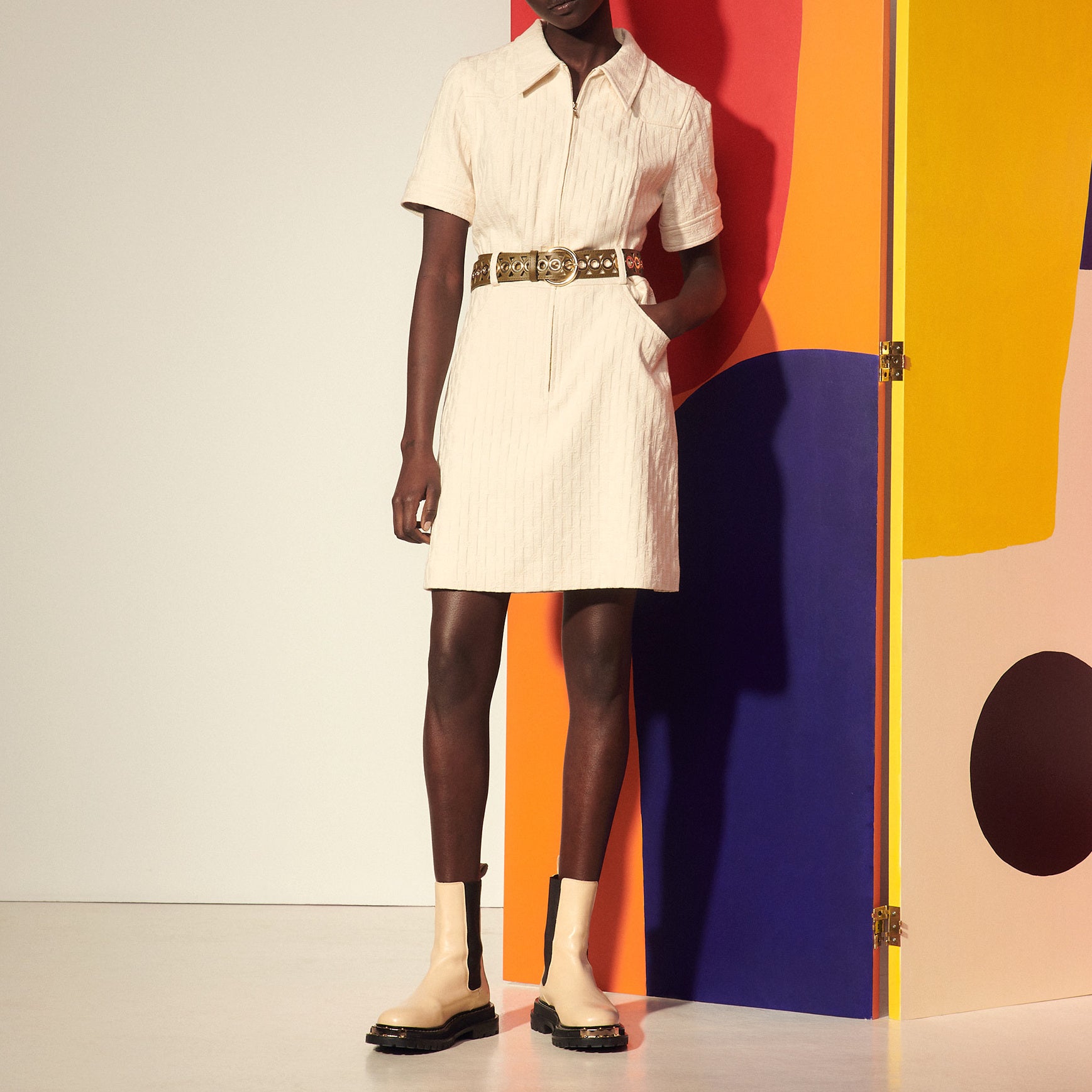 Robe en jacquard double S Sandro seconde main