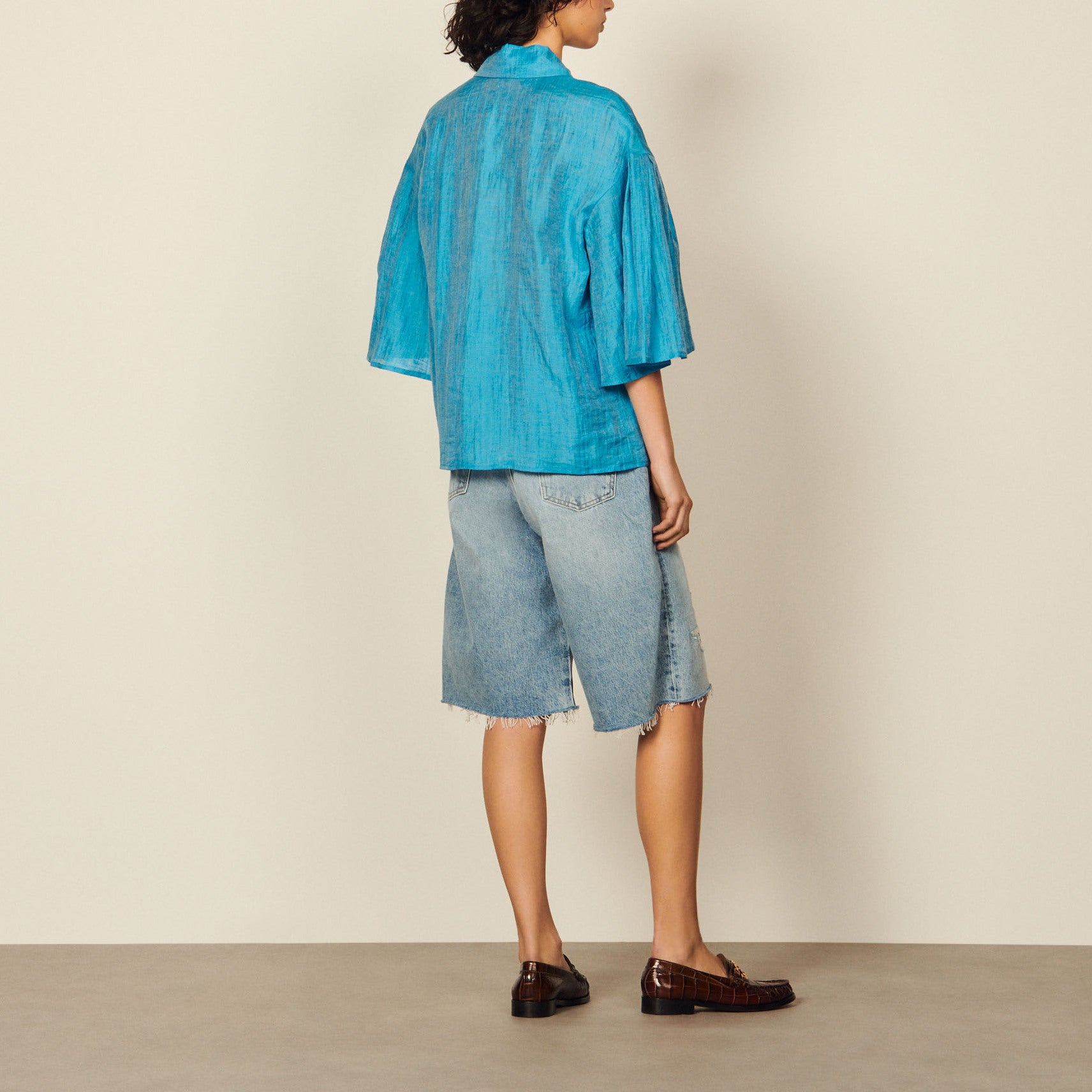 Chemise fluide en soie Sandro seconde main