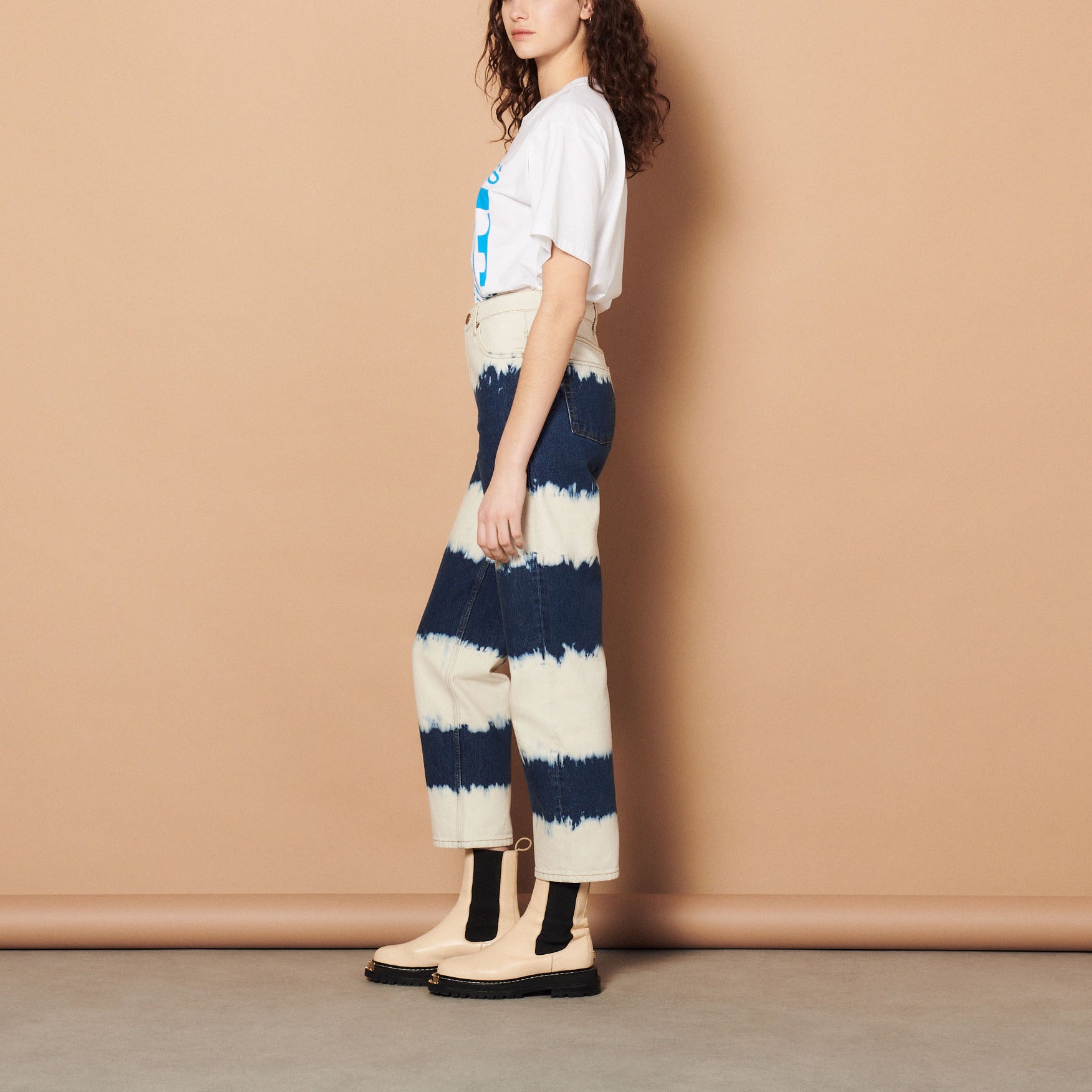 Jean tie and dye Sandro seconde main